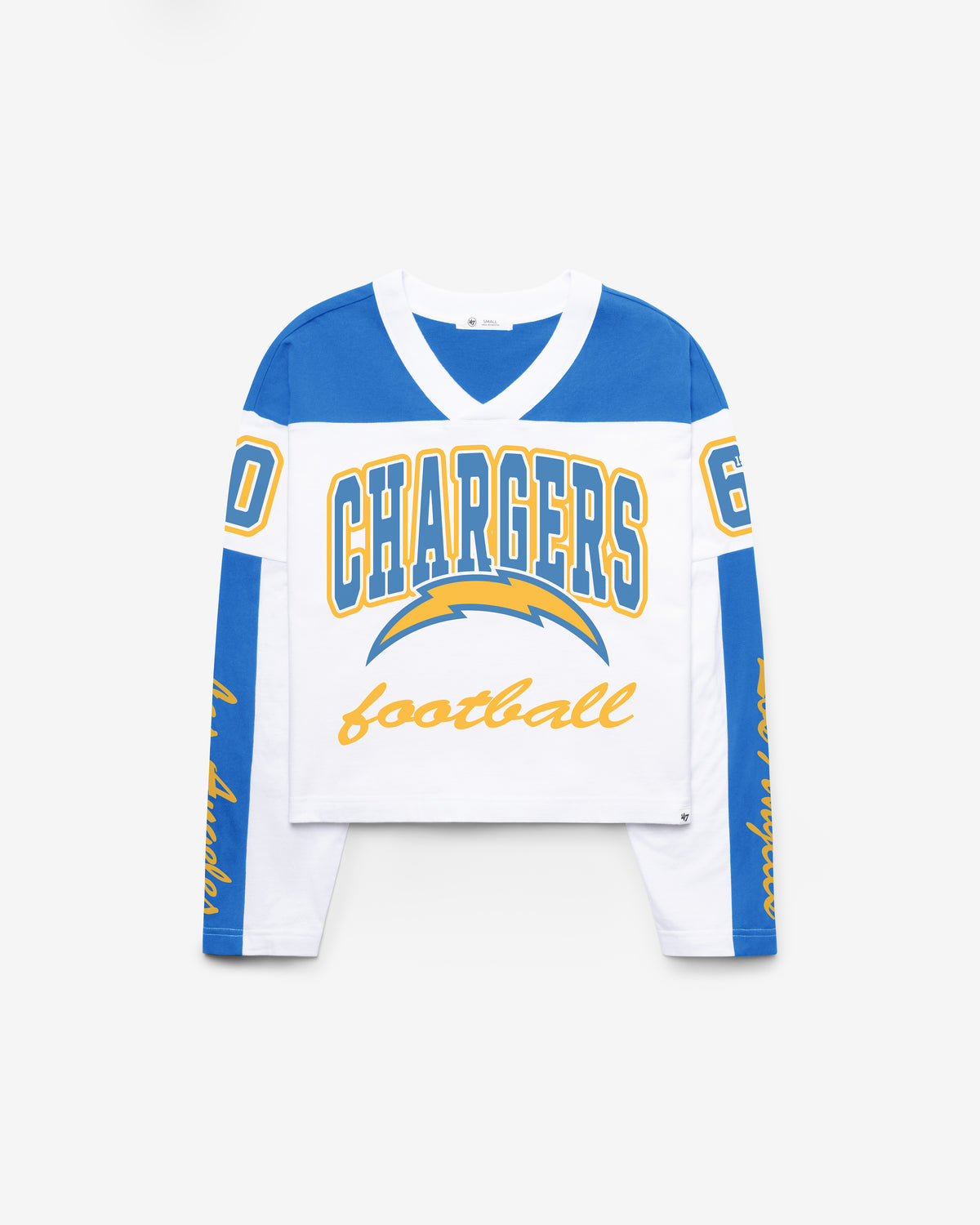 LOS ANGELES CHARGERS EXCLAMATION '47 WOMEN'S METRO JERSEY TEE