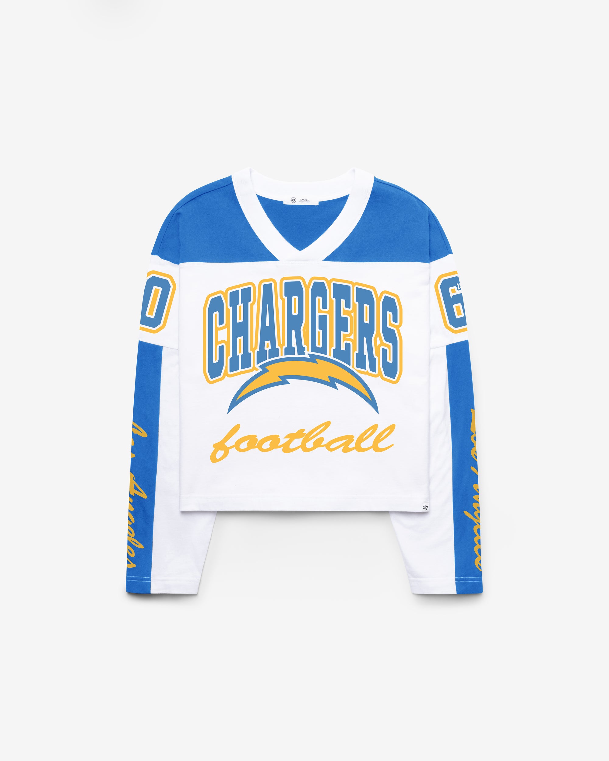 LOS ANGELES CHARGERS EXCLAMATION '47 WOMEN'S METRO JERSEY TEE