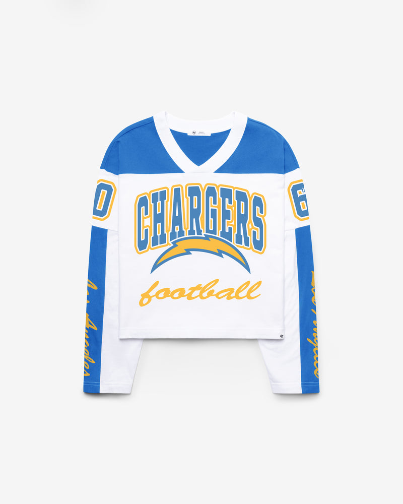 LOS ANGELES CHARGERS EXCLAMATION '47 WOMEN'S METRO JERSEY TEE
