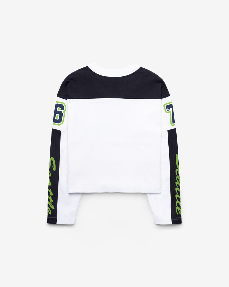 SEATTLE SEAHAWKS EXCLAMATION '47 WOMEN'S METRO JERSEY TEE