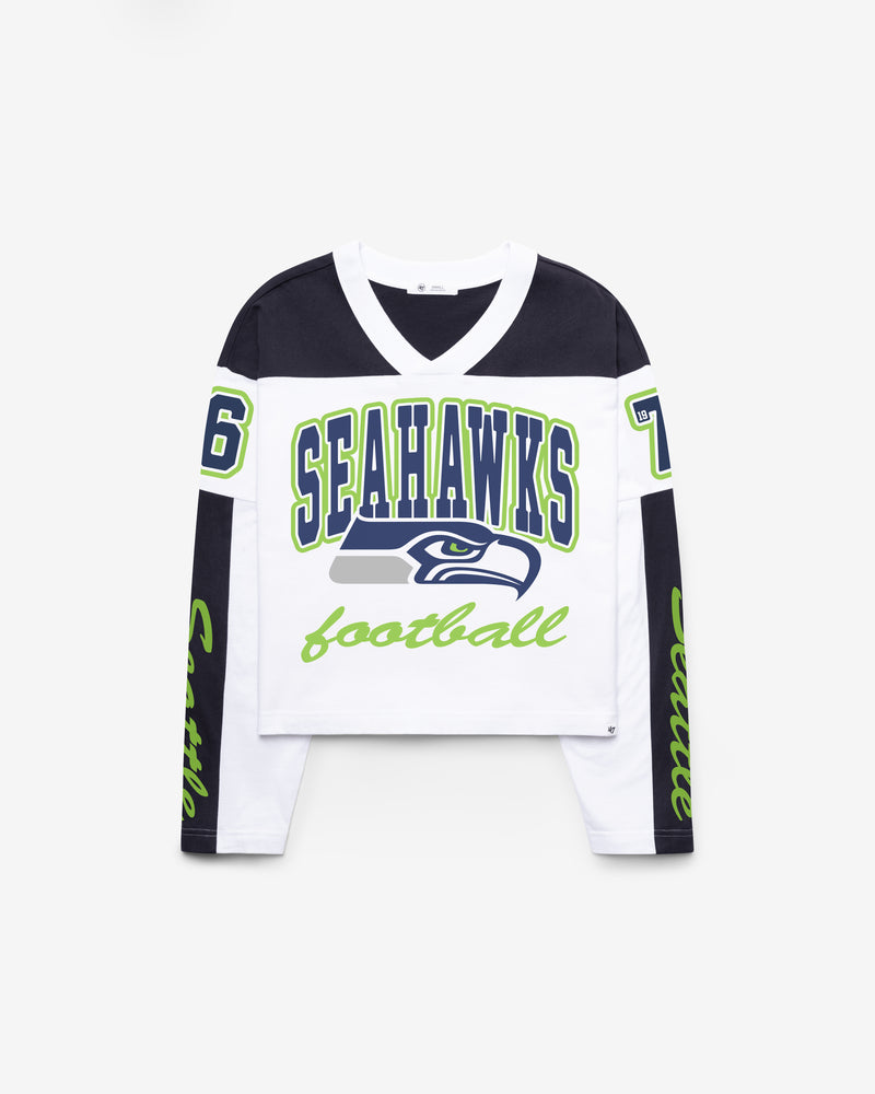SEATTLE SEAHAWKS EXCLAMATION '47 WOMEN'S METRO JERSEY TEE