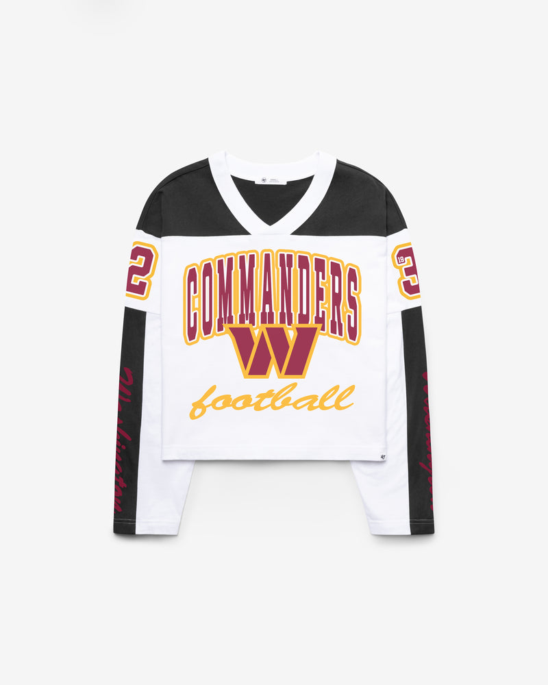 WASHINGTON COMMANDERS EXCLAMATION '47 WOMEN'S METRO JERSEY TEE