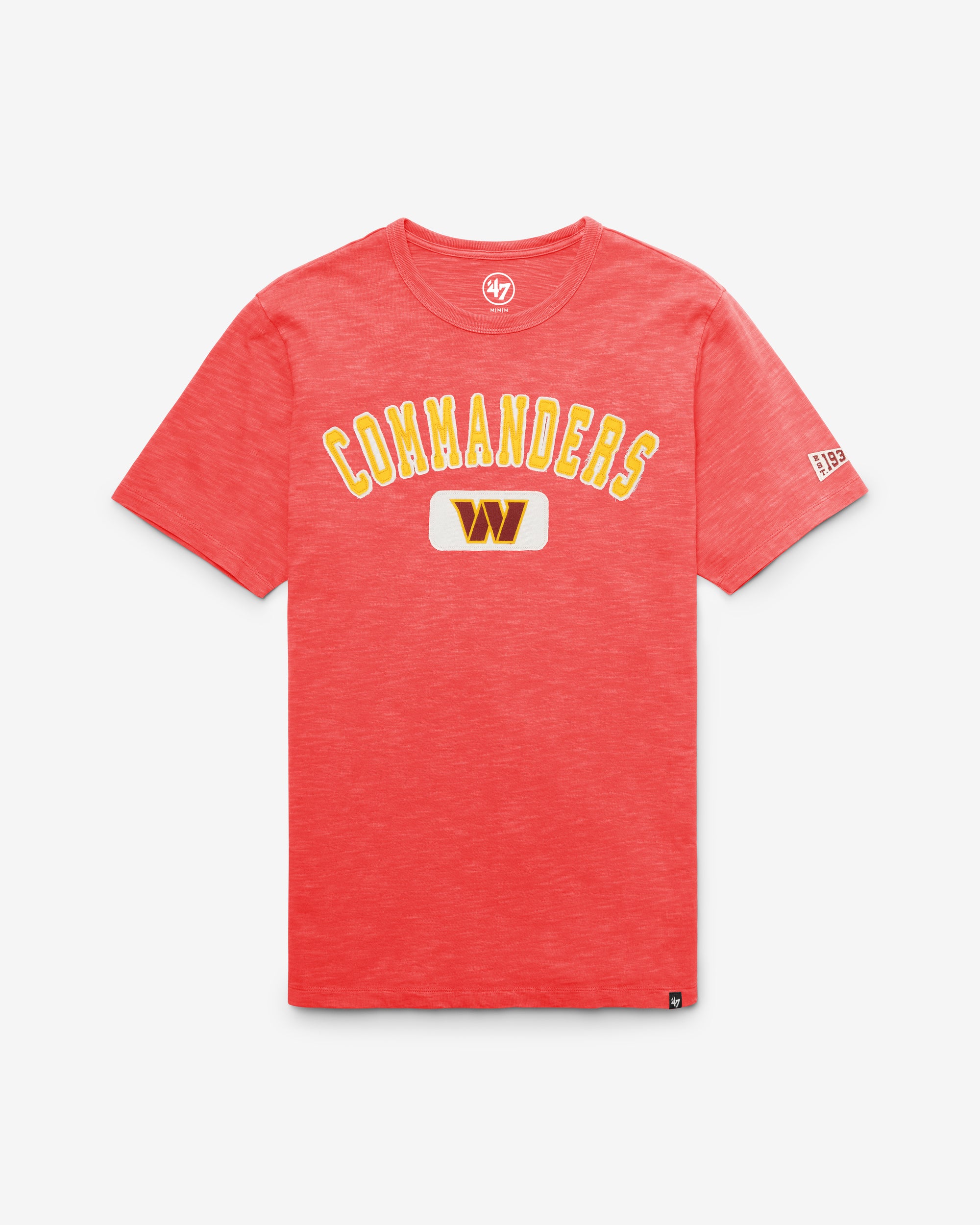 WASHINGTON COMMANDERS SEYMOORE WELL WORN '47  HEAVY SLUB TEE