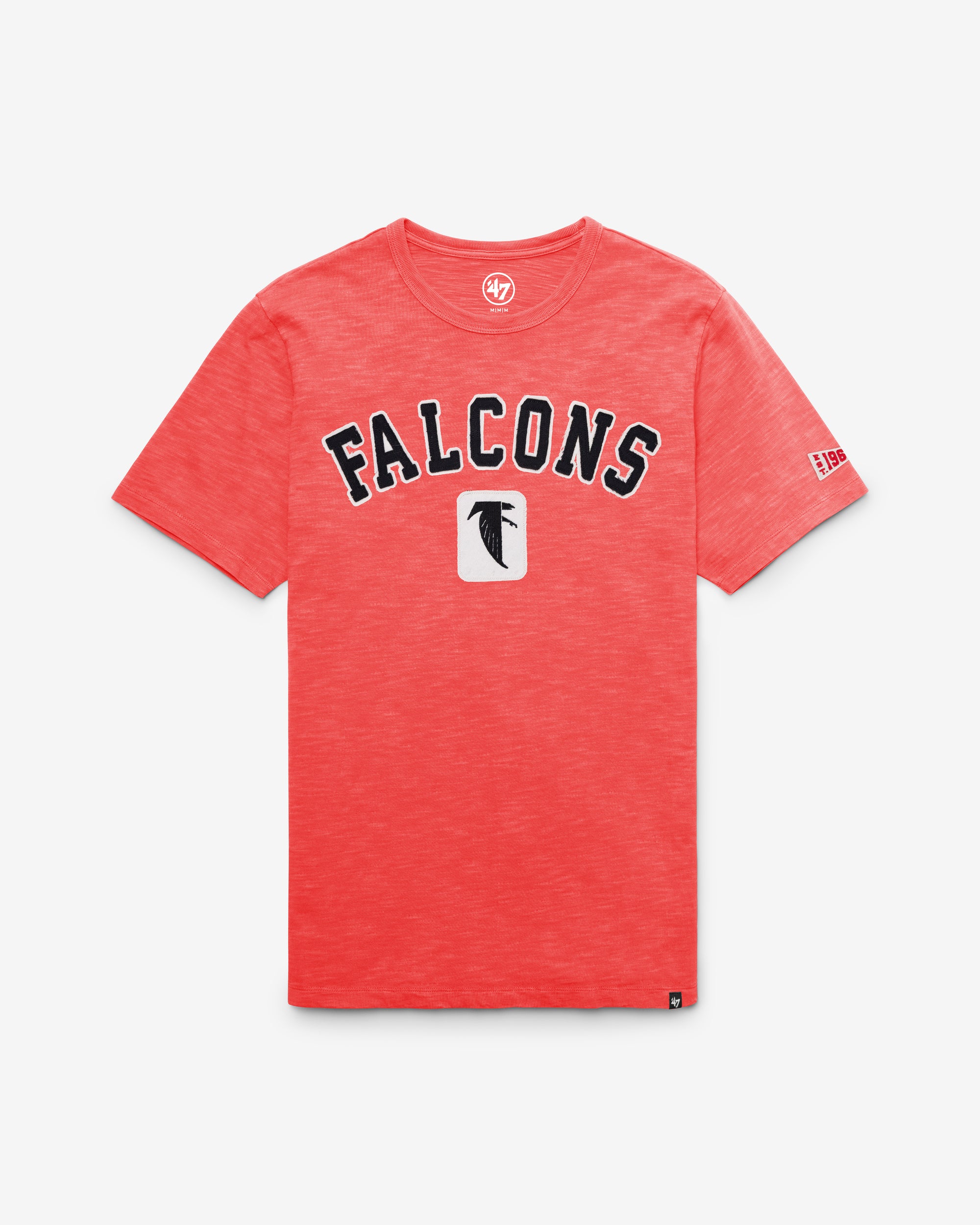 ATLANTA FALCONS HISTORIC SEYMOORE WELL WORN '47 HEAVY SLUB TEE