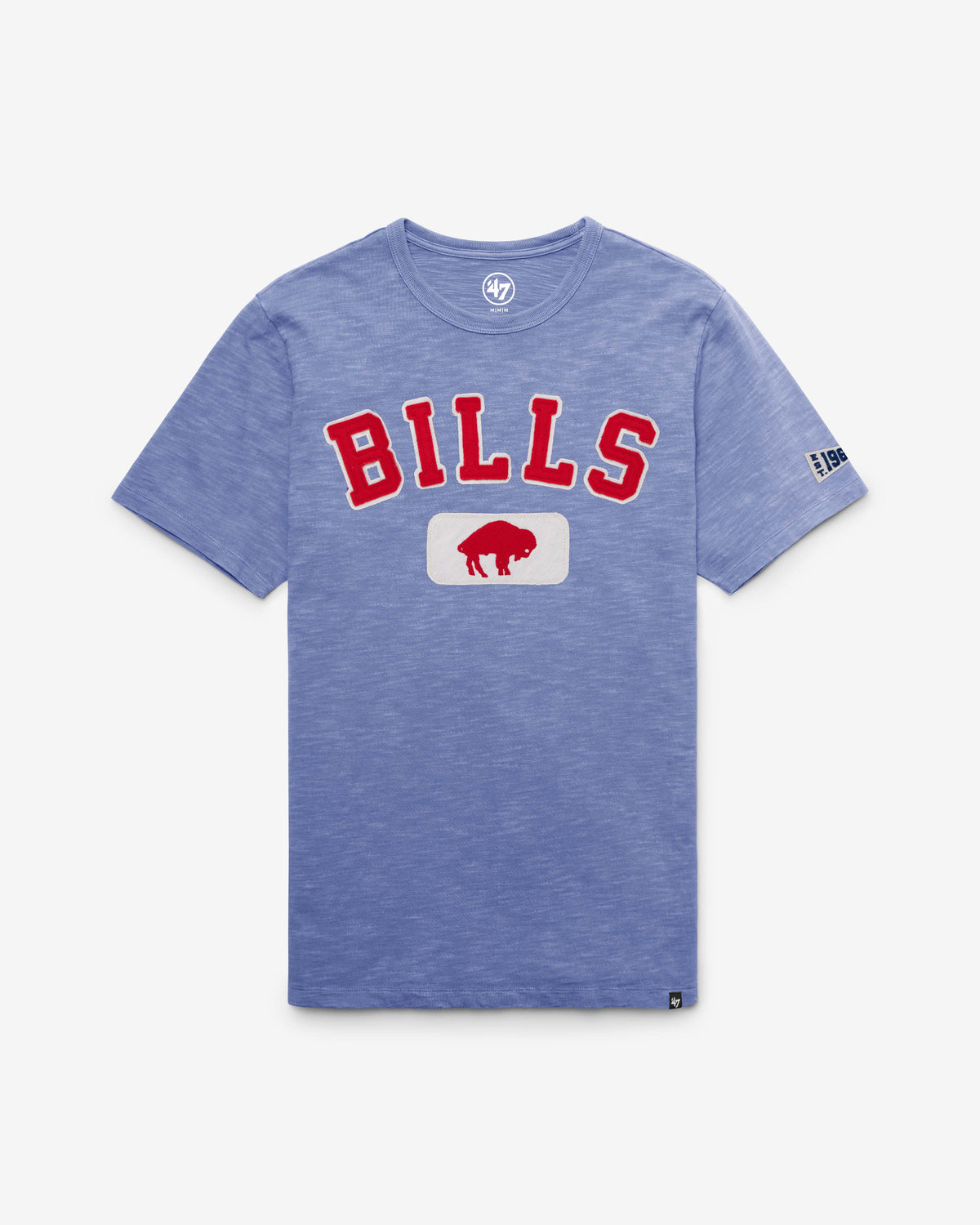 BUFFALO BILLS HISTORIC SEYMOORE WELL WORN '47 HEAVY SLUB TEE