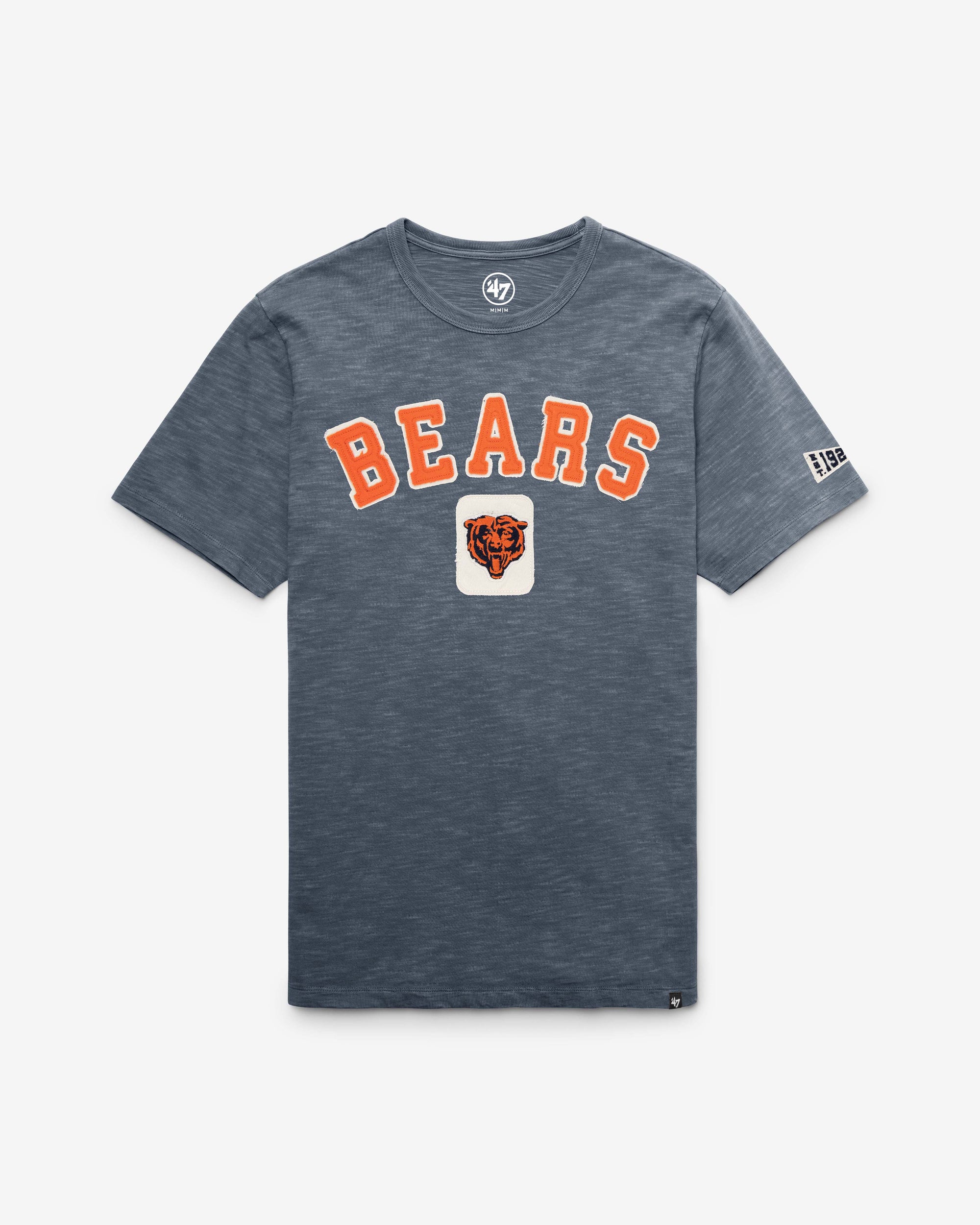 CHICAGO BEARS HISTORIC SEYMOORE WELL WORN '47 HEAVY SLUB TEE