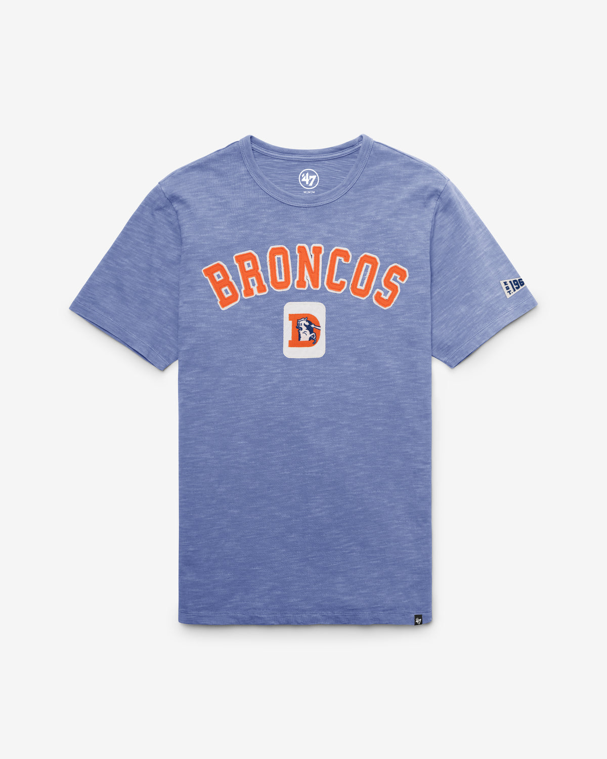DENVER BRONCOS HISTORIC SEYMOORE WELL WORN '47 HEAVY SLUB TEE