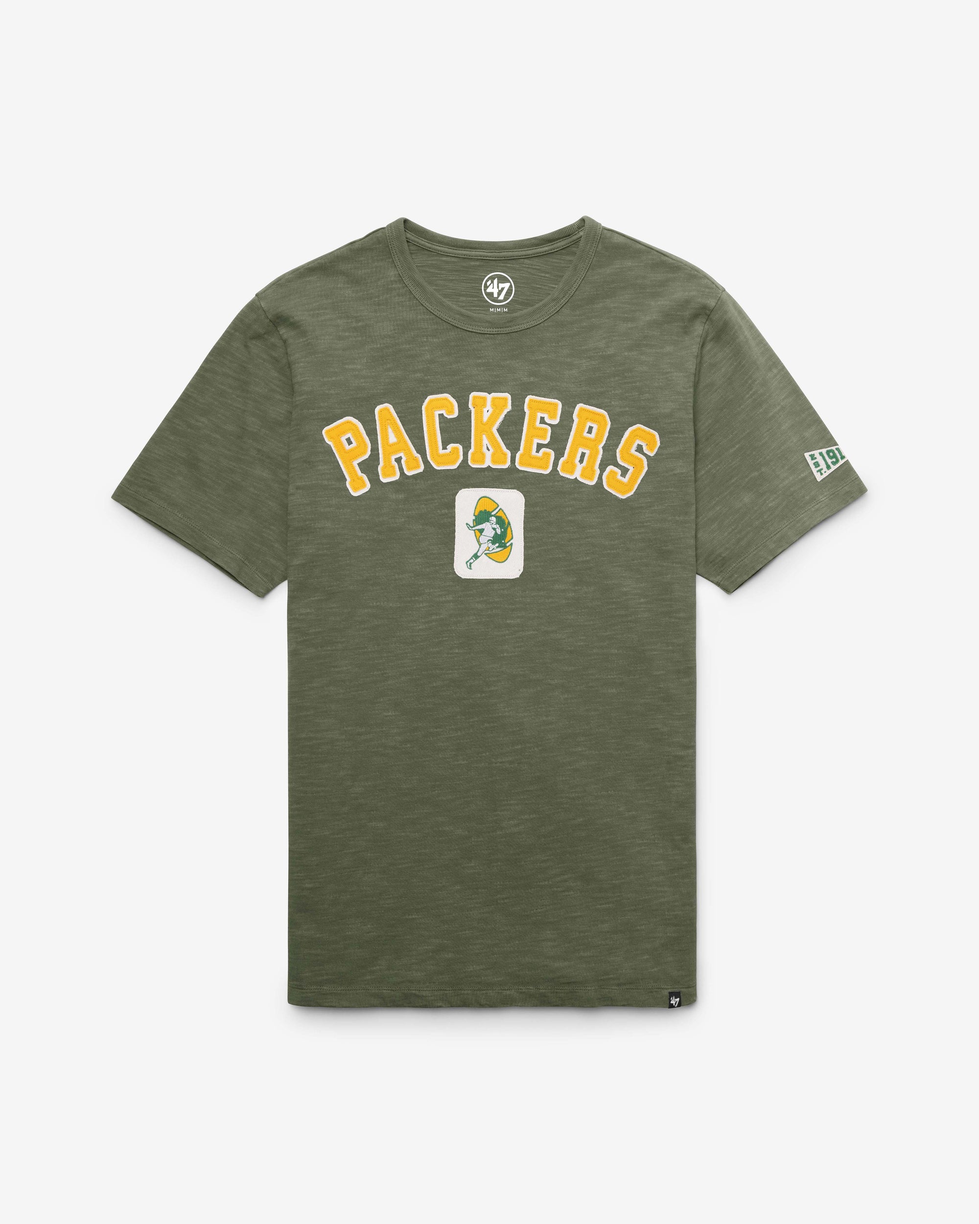 GREEN BAY PACKERS HISTORIC SEYMOORE WELL WORN '47 HEAVY SLUB TEE
