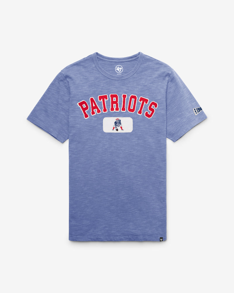 NEW ENGLAND PATRIOTS HISTORIC SEYMOORE WELL WORN '47 HEAVY SLUB TEE