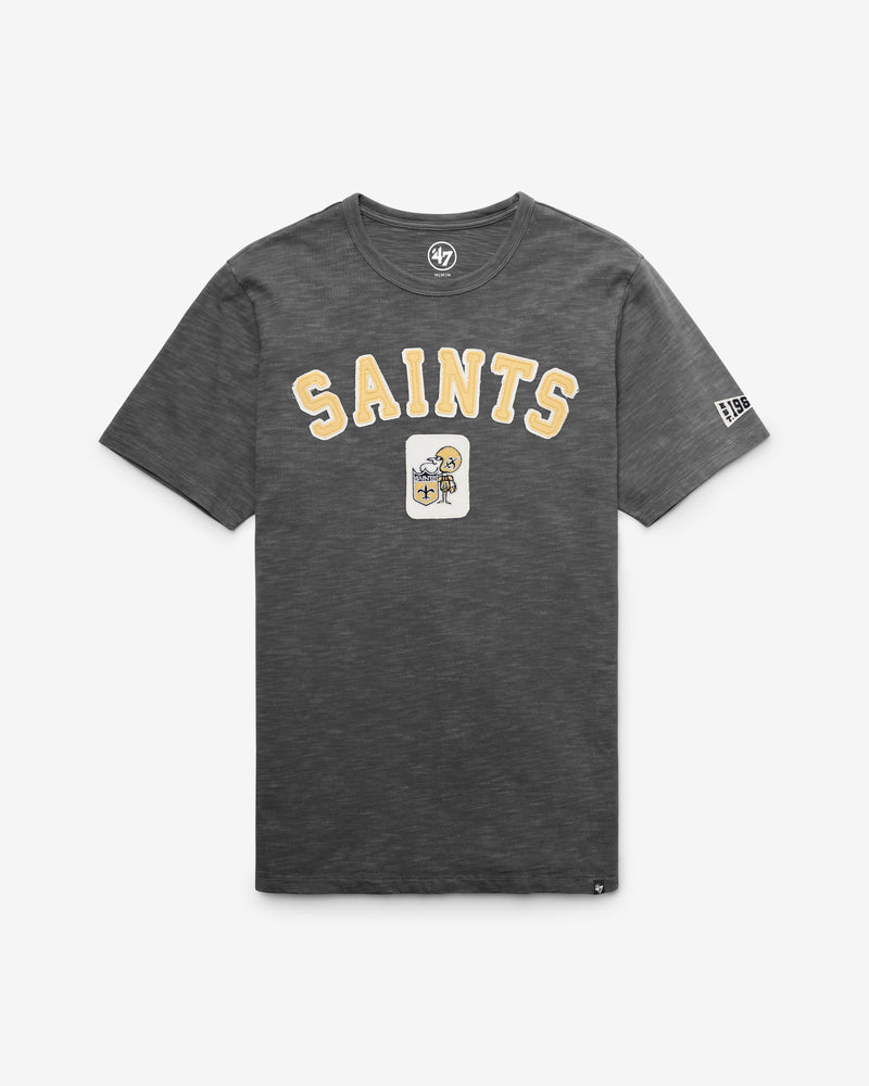 NEW ORLEANS SAINTS HISTORIC SEYMOORE WELL WORN '47 HEAVY SLUB TEE