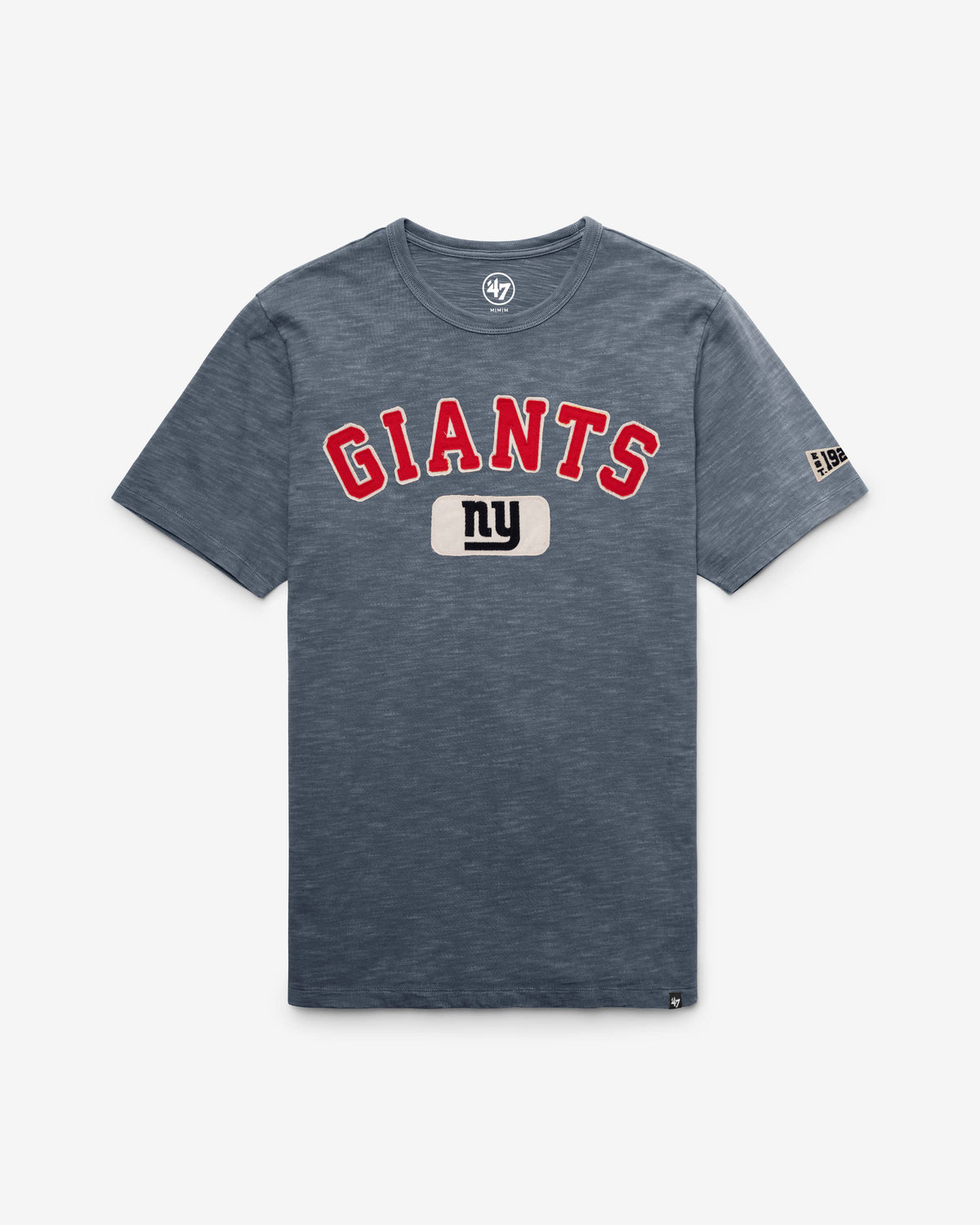 NEW YORK GIANTS HISTORIC SEYMOORE WELL WORN '47 HEAVY SLUB TEE