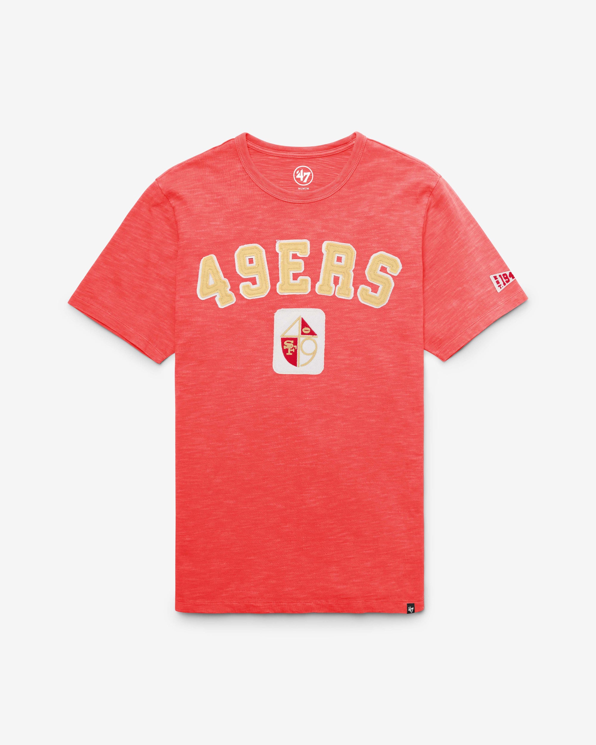 SAN FRANCISCO 49ERS HISTORIC SEYMOORE WELL WORN '47 HEAVY SLUB TEE