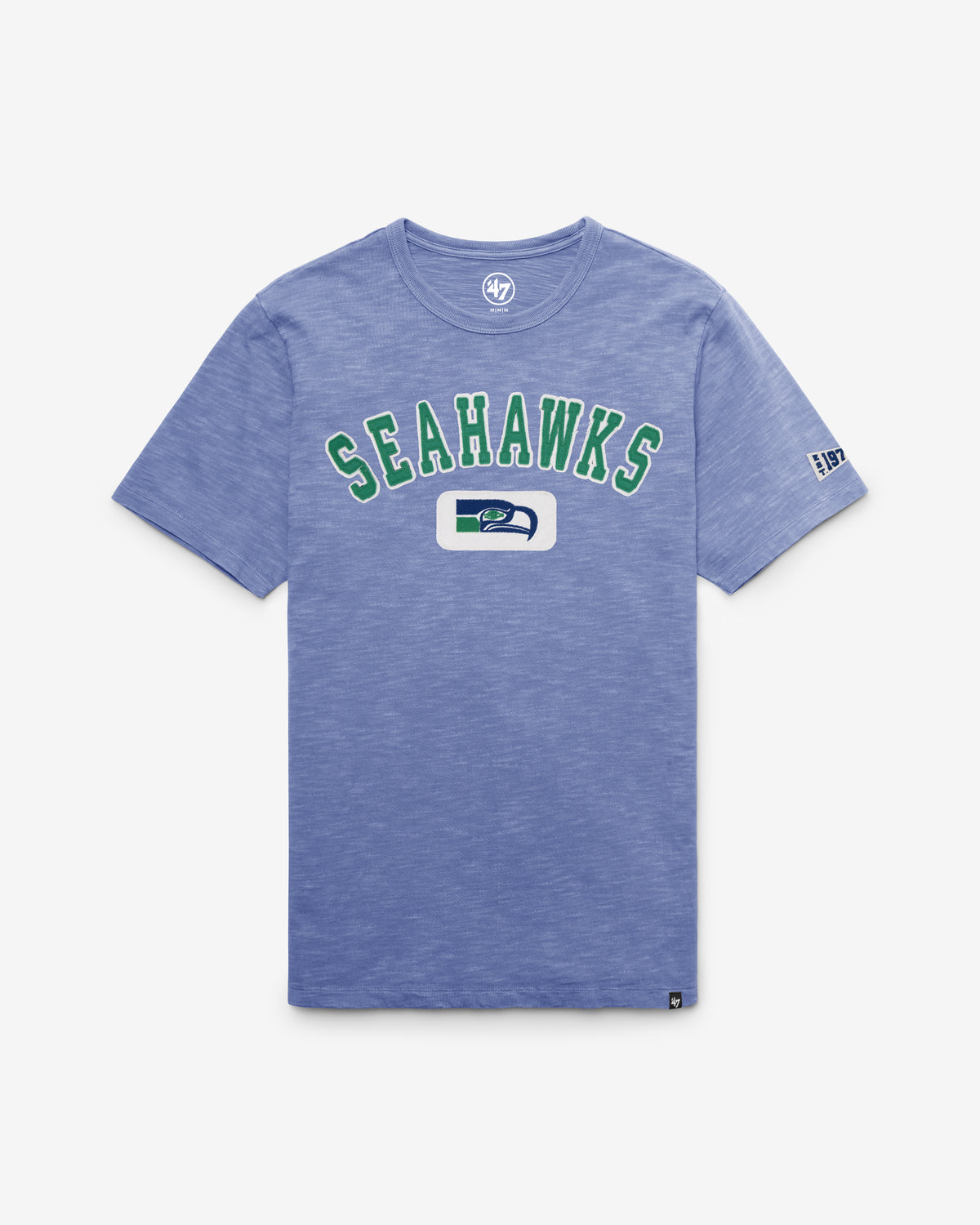 SEATTLE SEAHAWKS HISTORIC SEYMOORE WELL WORN '47 HEAVY SLUB TEE