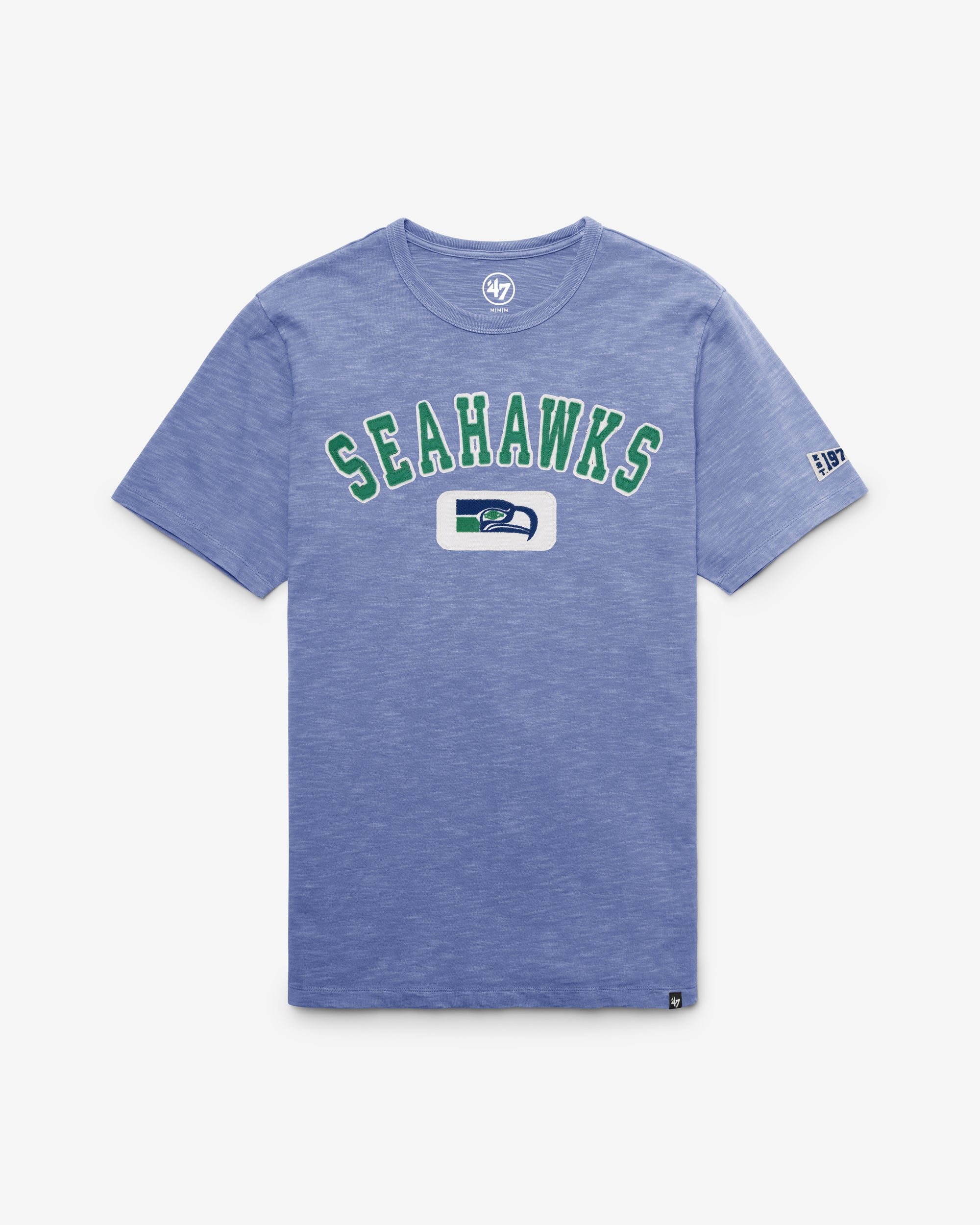 SEATTLE SEAHAWKS HISTORIC SEYMOORE WELL WORN '47 HEAVY SLUB TEE