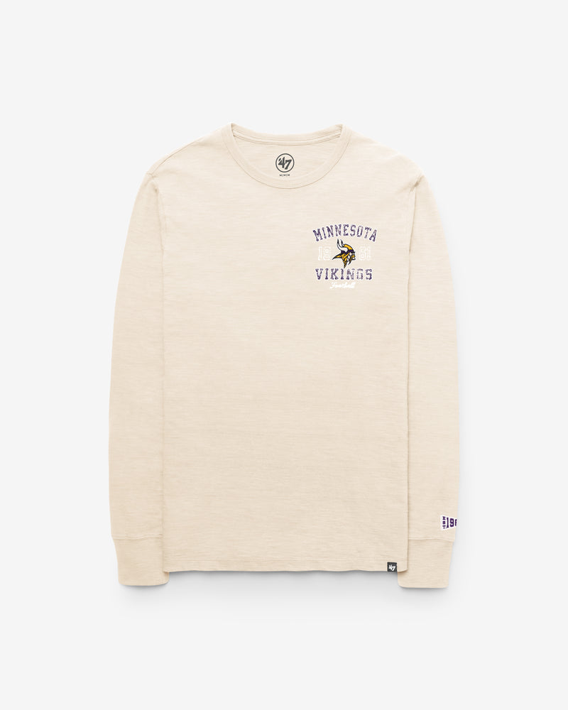 MINNESOTA VIKINGS EGREMONT WELL WORN '47 HEAVY SLUB LONG SLEEVE TEE