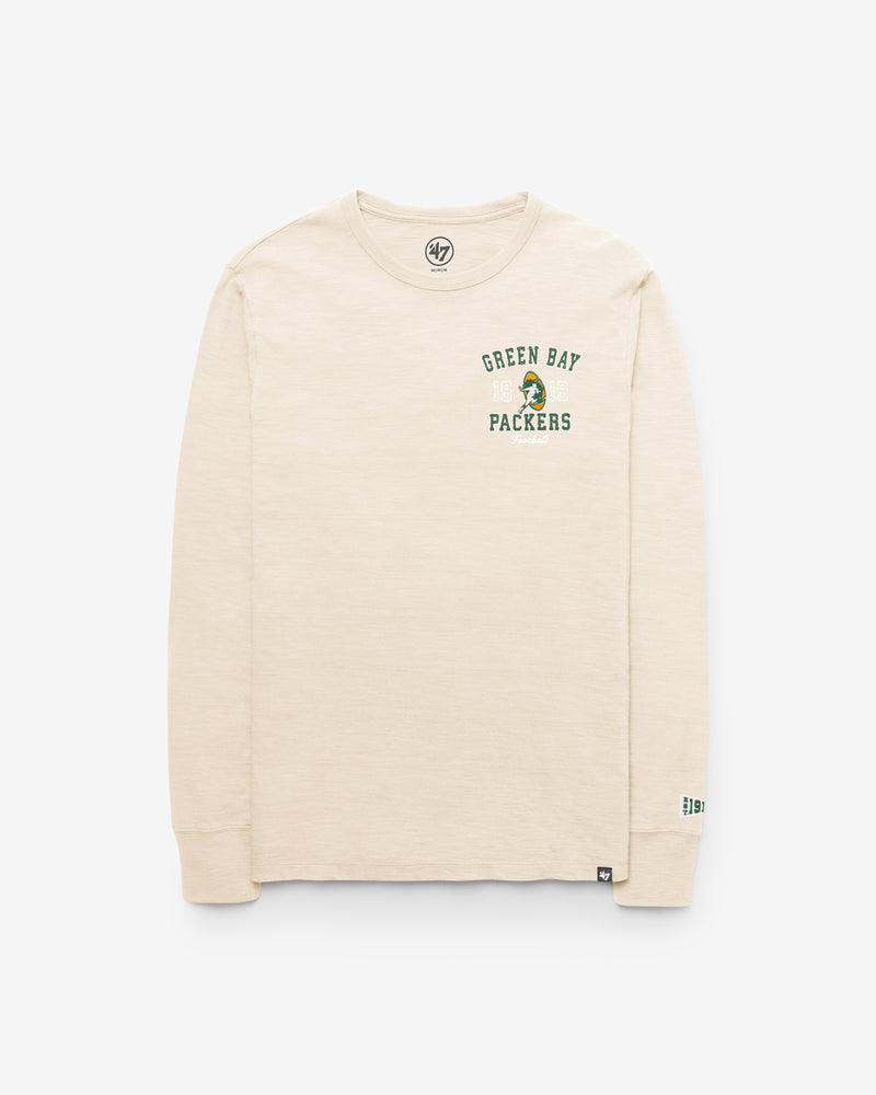 GREEN BAY PACKERS HISTORIC EGREMONT WELL WORN '47 HEAVY SLUB LONG SLEEVE TEE