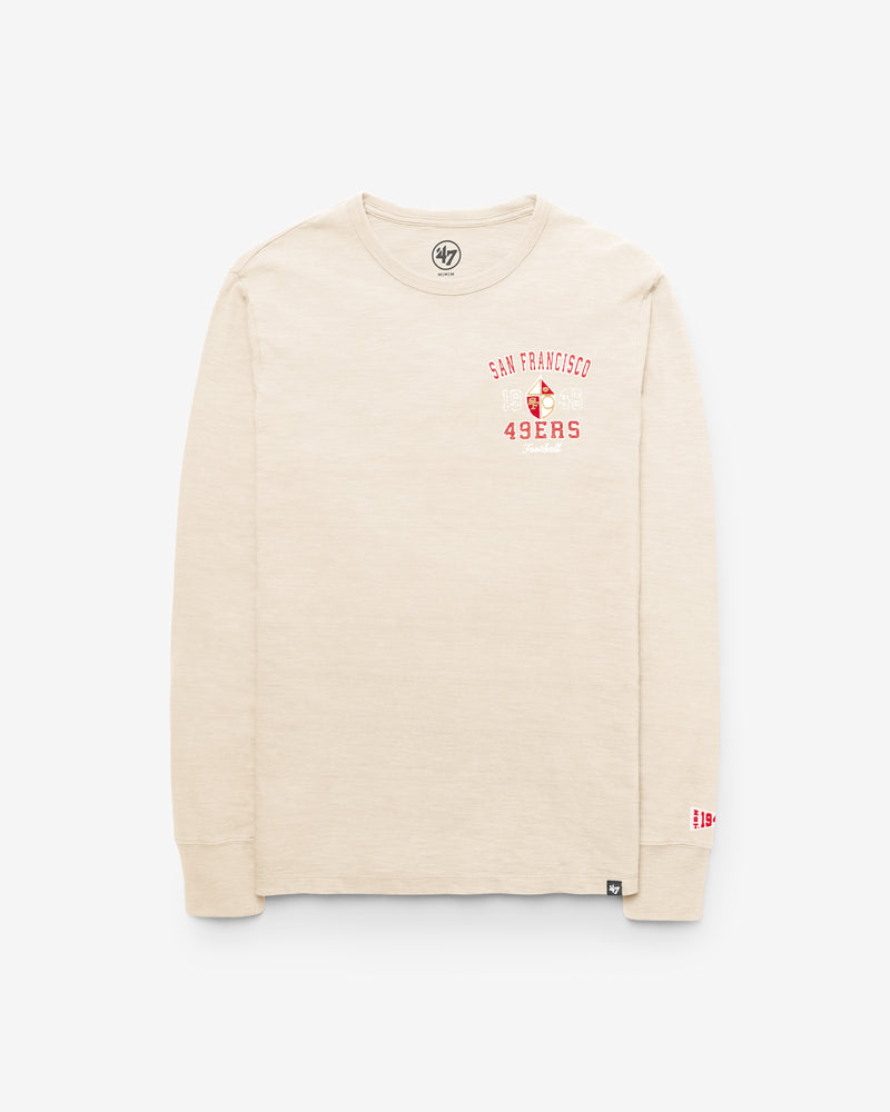 SAN FRANCISCO 49ERS HISTORIC EGREMONT WELL WORN '47 HEAVY SLUB LONG SLEEVE TEE