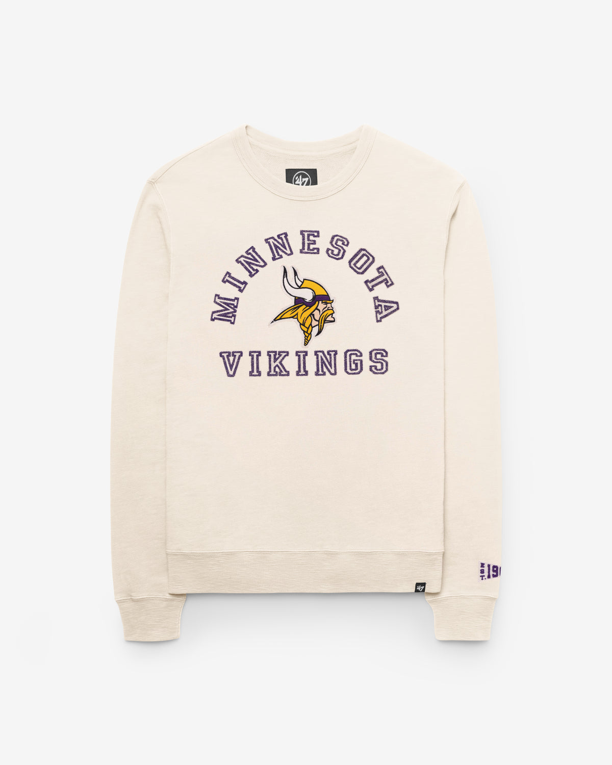 MINNESOTA VIKINGS CALDERWOOD WELL WORN '47 FRENCH TERRY CREW