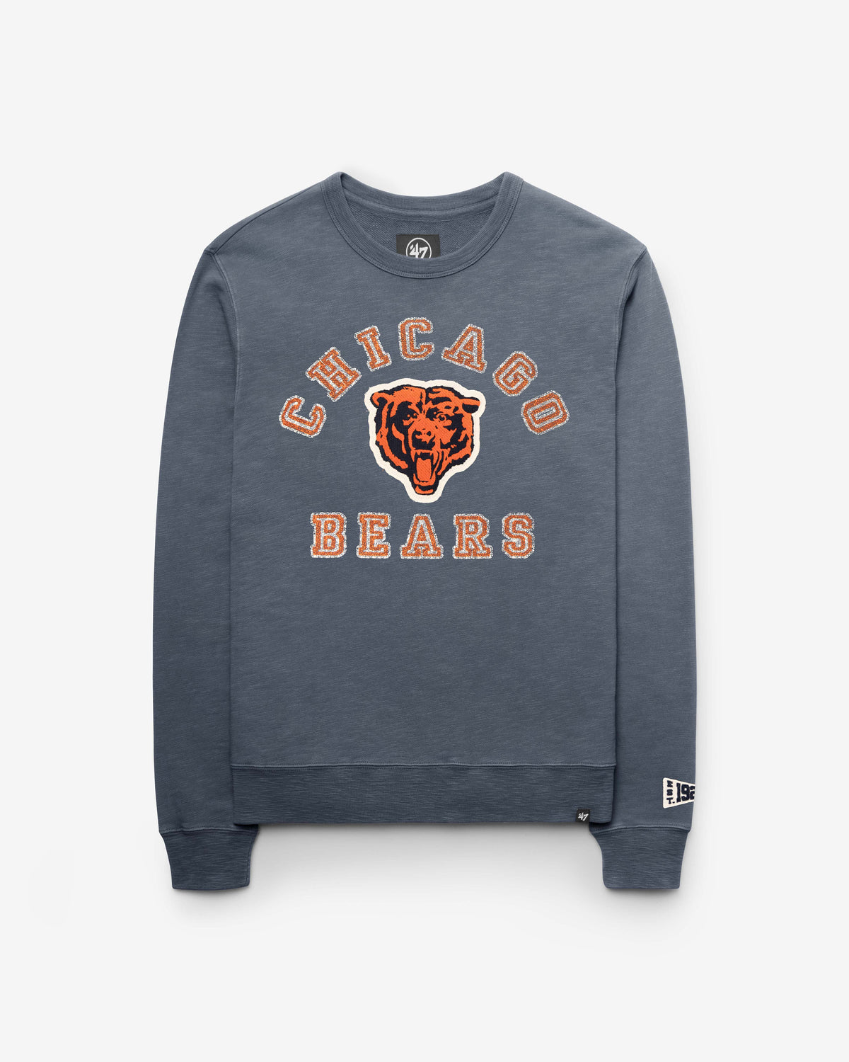 CHICAGO BEARS HISTORIC CALDERWOOD WELL WORN '47 FRENCH TERRY CREW