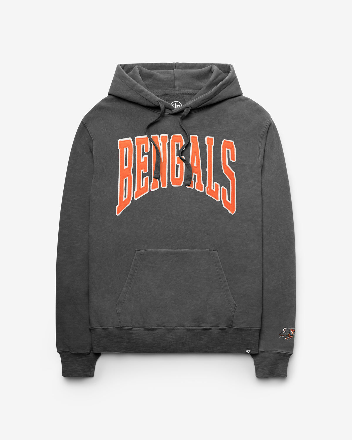CINCINNATI BENGALS HISTORIC GROTON WELL WORN '47 FRENCH TERRY HOOD