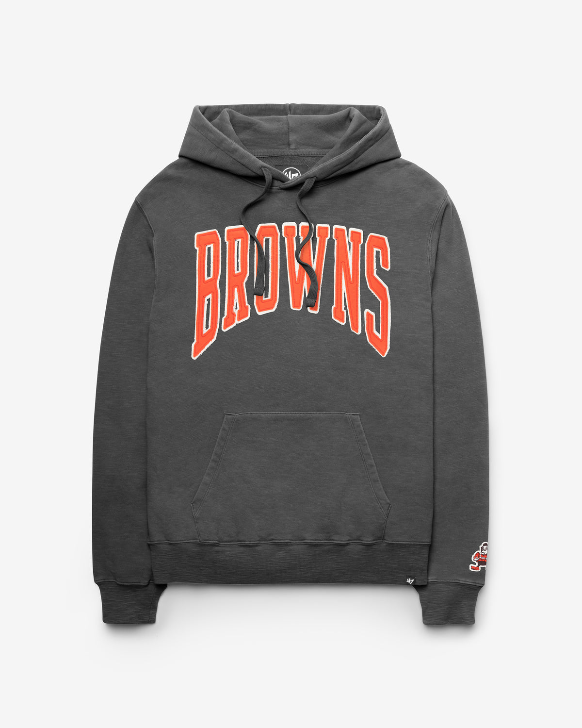 CLEVELAND BROWNS HISTORIC GROTON WELL WORN '47 FRENCH TERRY HOOD