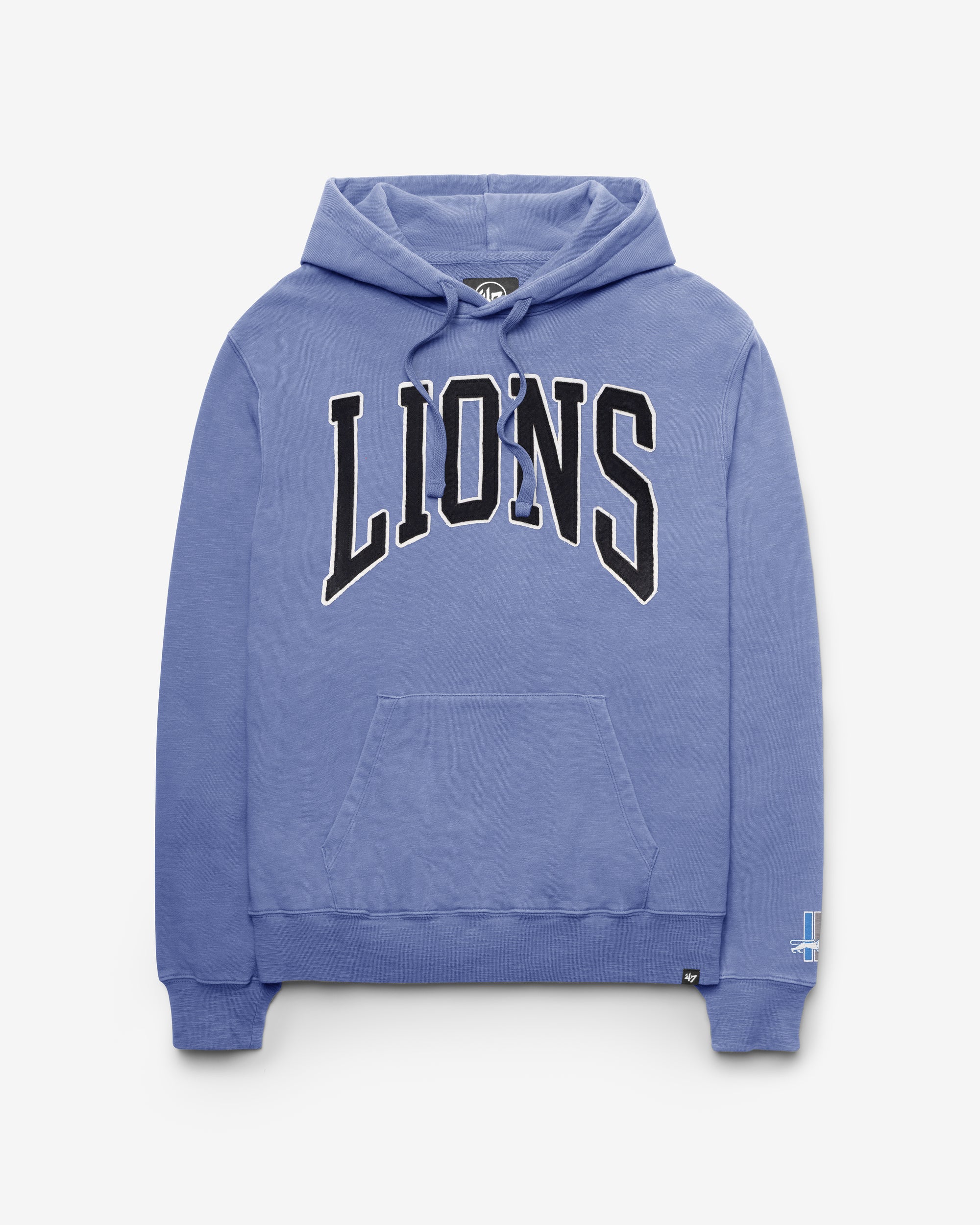 DETROIT LIONS HISTORIC GROTON WELL WORN '47 FRENCH TERRY HOOD