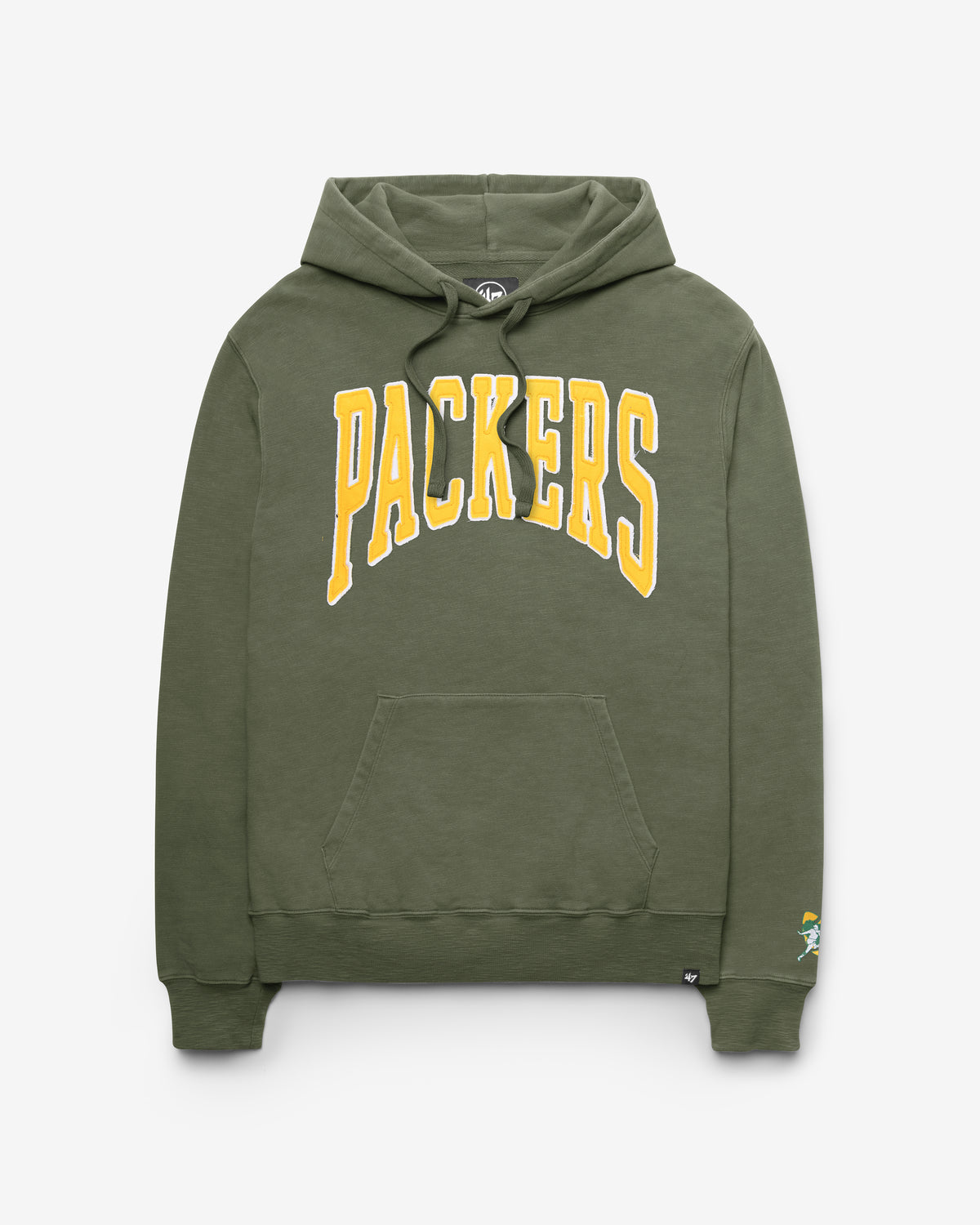 GREEN BAY PACKERS HISTORIC GROTON WELL WORN '47 FRENCH TERRY HOOD