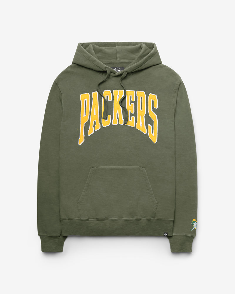 GREEN BAY PACKERS HISTORIC GROTON WELL WORN '47 FRENCH TERRY HOOD