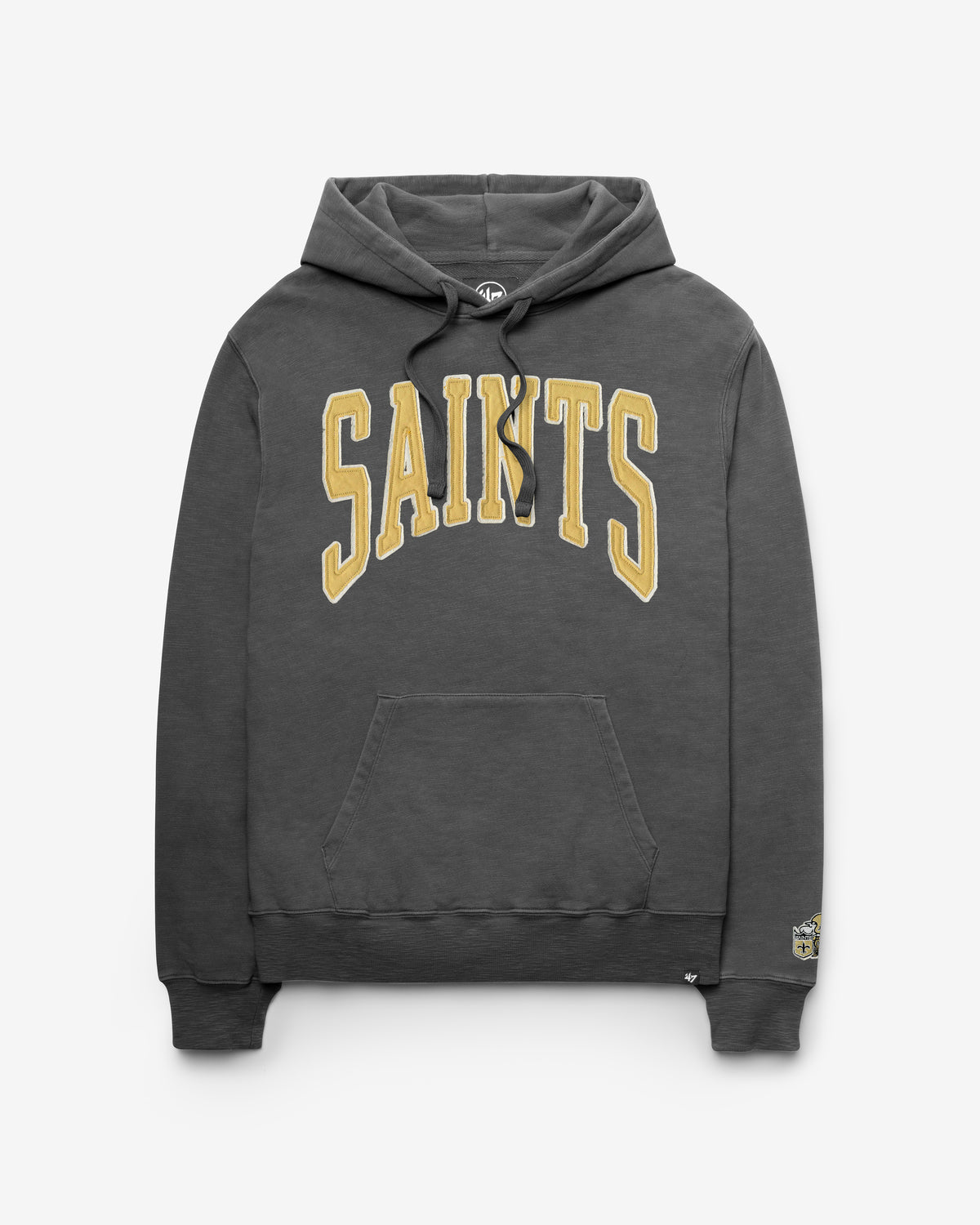 NEW ORLEANS SAINTS HISTORIC GROTON WELL WORN '47 FRENCH TERRY HOOD