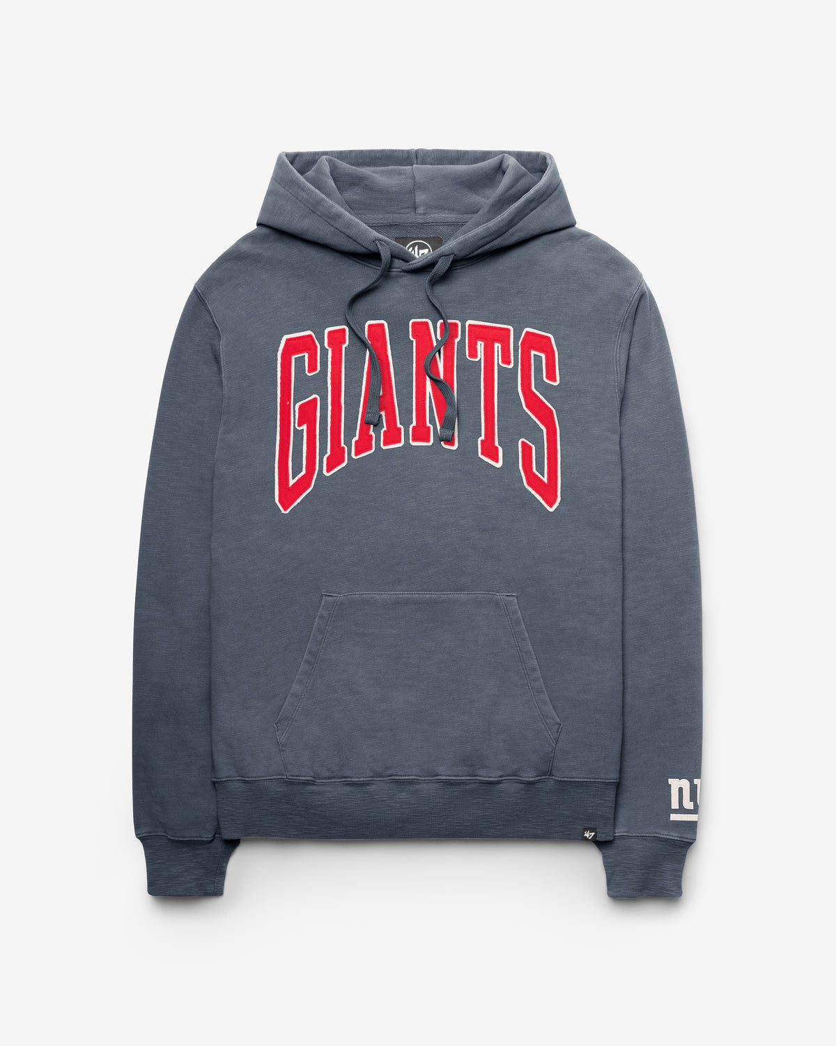 NEW YORK GIANTS HISTORIC GROTON WELL WORN '47 FRENCH TERRY HOOD