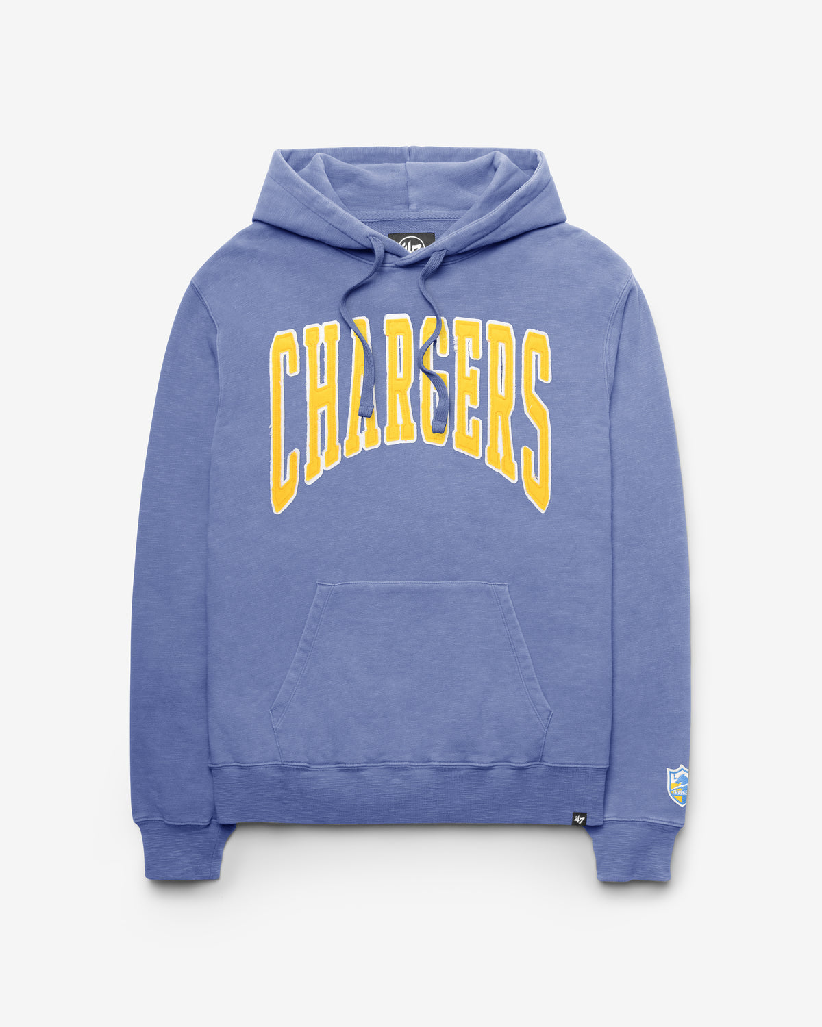 LOS ANGELES CHARGERS HISTORIC GROTON WELL WORN '47 FRENCH TERRY HOOD