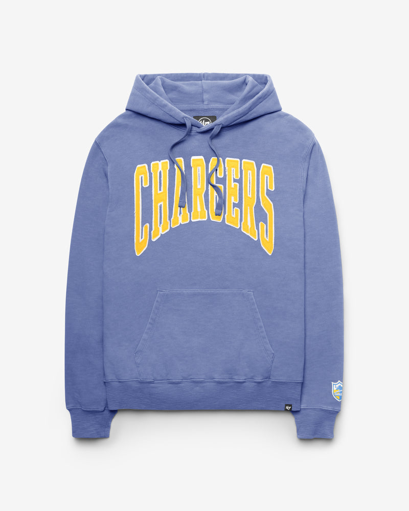 LOS ANGELES CHARGERS HISTORIC GROTON WELL WORN '47 FRENCH TERRY HOOD