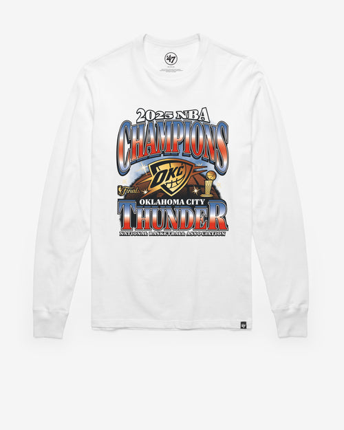 OKLAHOMA CITY THUNDER 2025 NBA CHAMPIONS '47 FRANKLIN LONG SLEEVE TEE