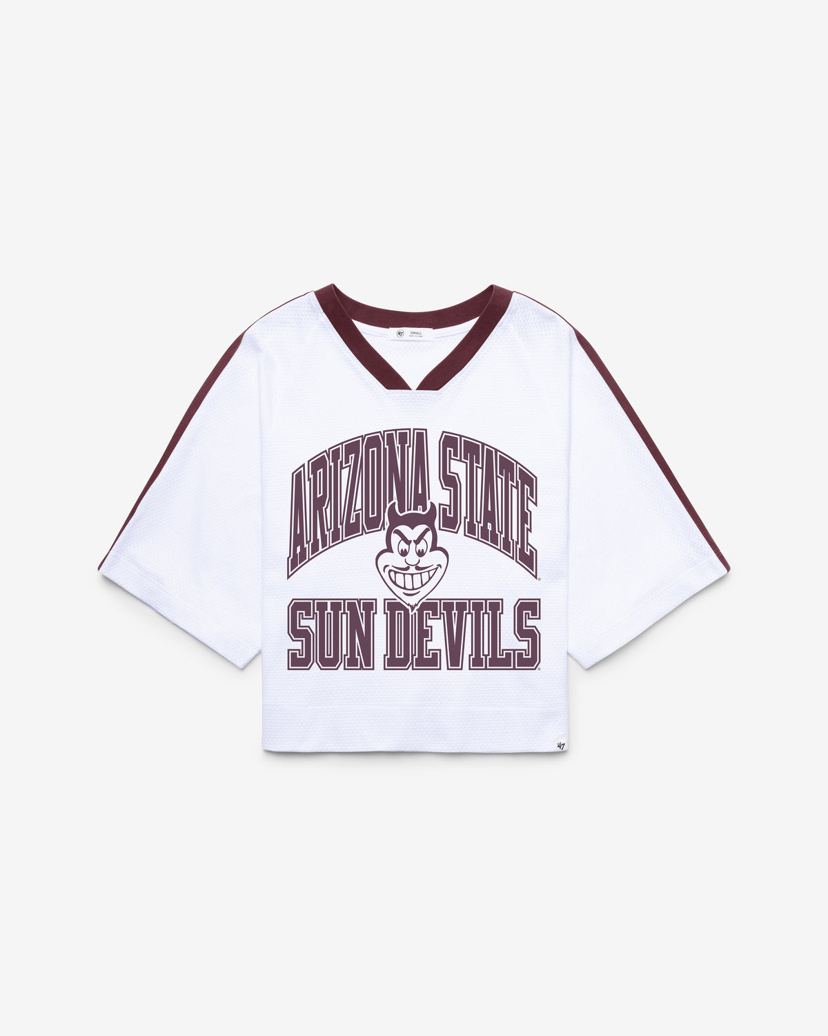 ARIZONA STATE SUN DEVILS ASU VINTAGE BIG OVERARCH '47 WOMEN'S DROP NEEDLE RAGLAN JERSEY