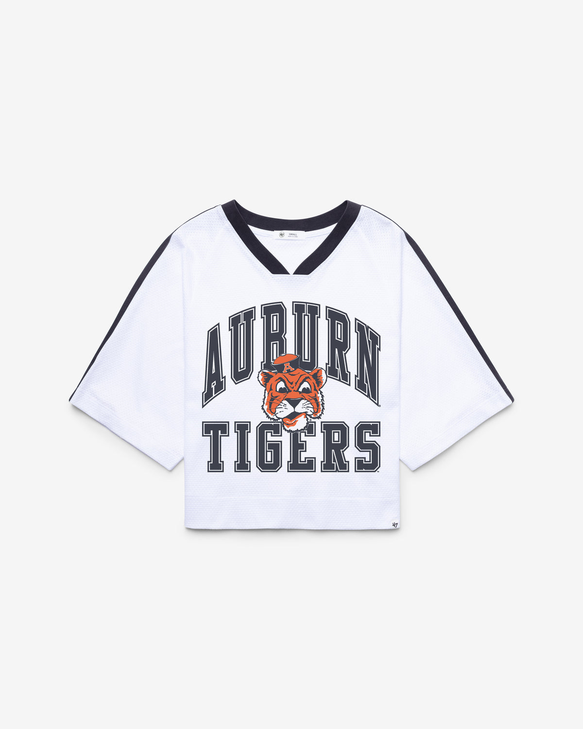 AUBURN TIGERS VINTAGE BIG OVERARCH '47 WOMEN'S DROP NEEDLE RAGLAN JERSEY