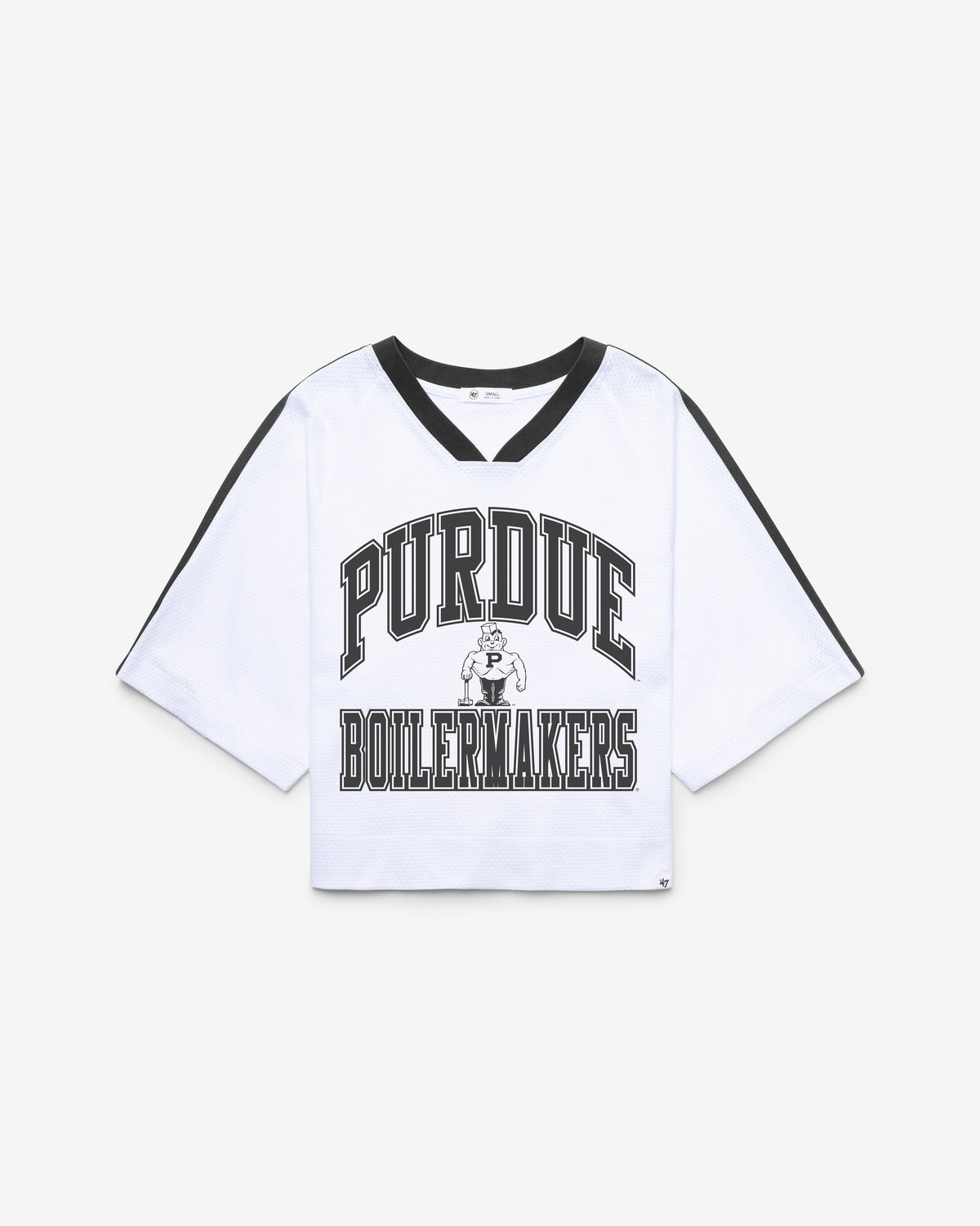 PURDUE BOILERMAKERS VINTAGE BIG OVERARCH '47 WOMEN'S DROP NEEDLE RAGLAN JERSEY