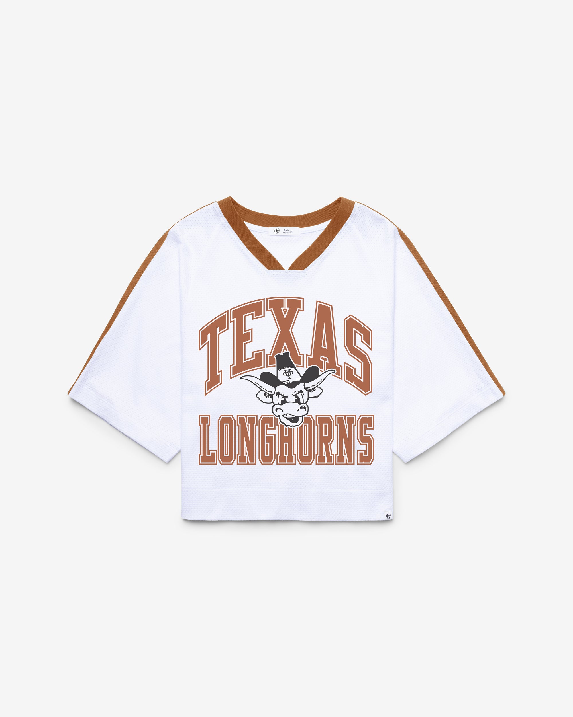 TEXAS LONGHORNS VINTAGE BIG OVERARCH '47 WOMEN'S DROP NEEDLE RAGLAN JERSEY