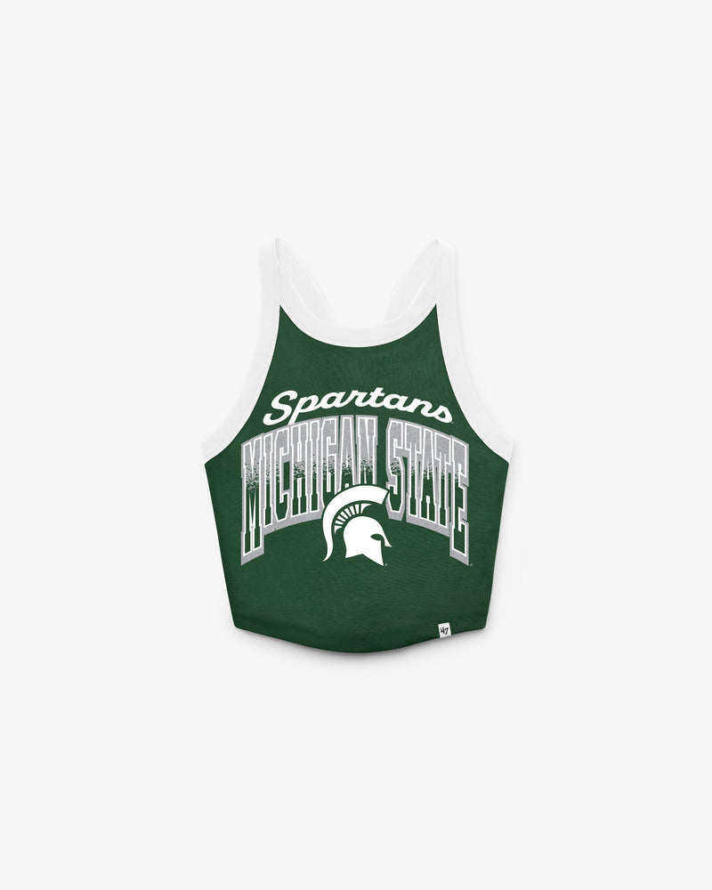 MICHIGAN STATE SPARTANS SHIMMER SHADOW '47 WOMEN'S SPORTY TANK