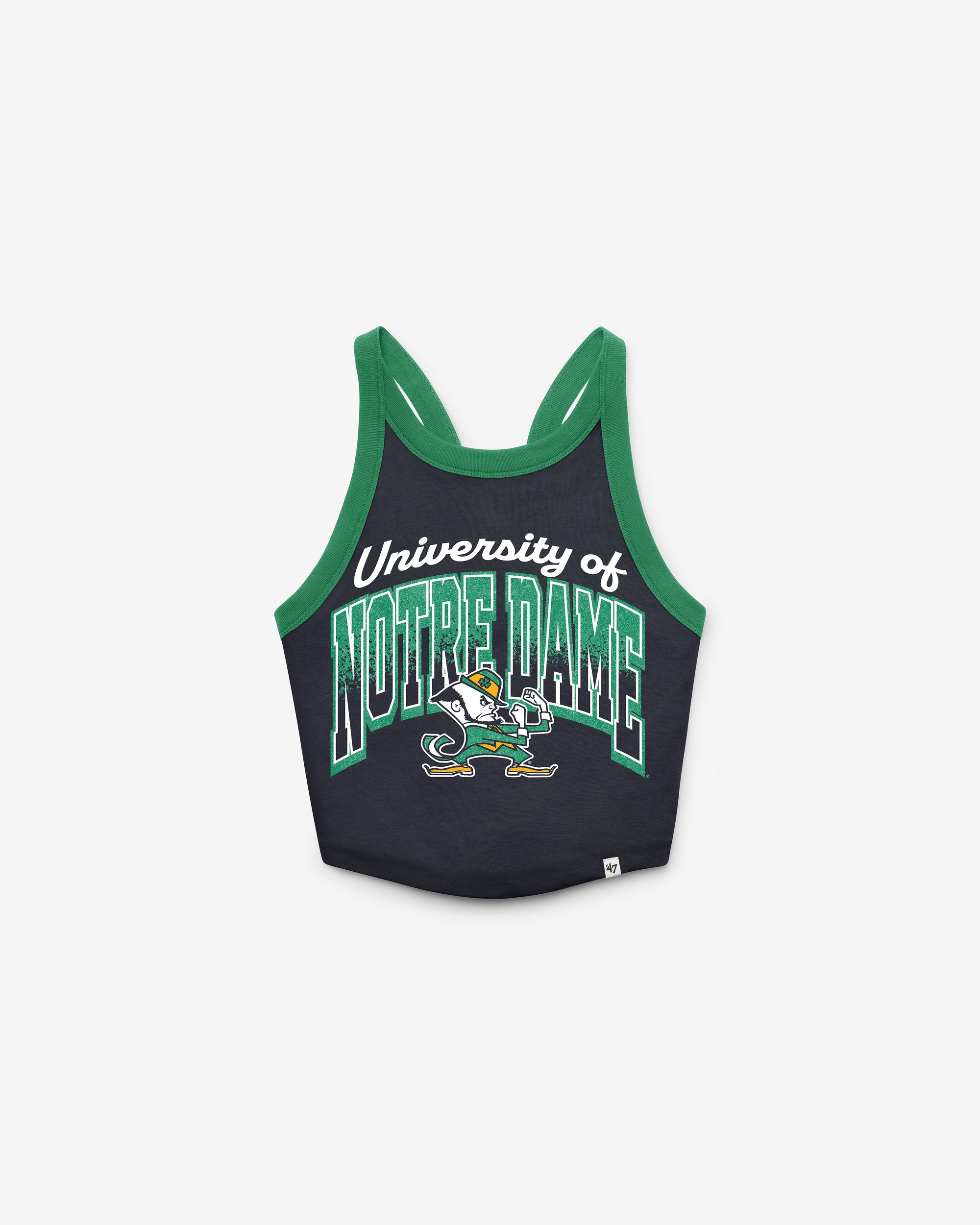 NOTRE DAME FIGHTING IRISH SHIMMER SHADOW '47 WOMEN'S SPORTY TANK