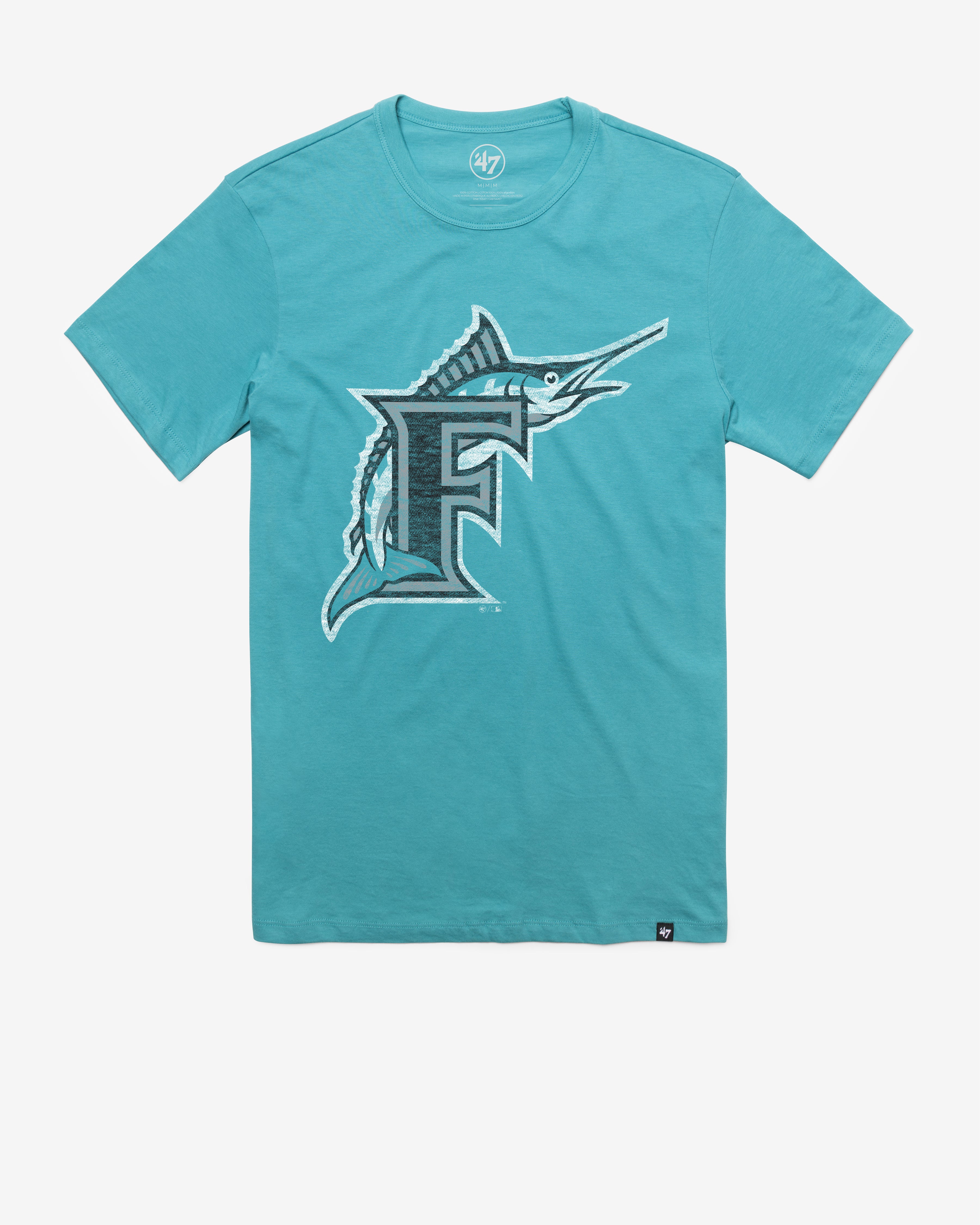 MIAMI MARLINS COOPERSTOWN PREMIER '47 FRANKLIN TEE - Blue