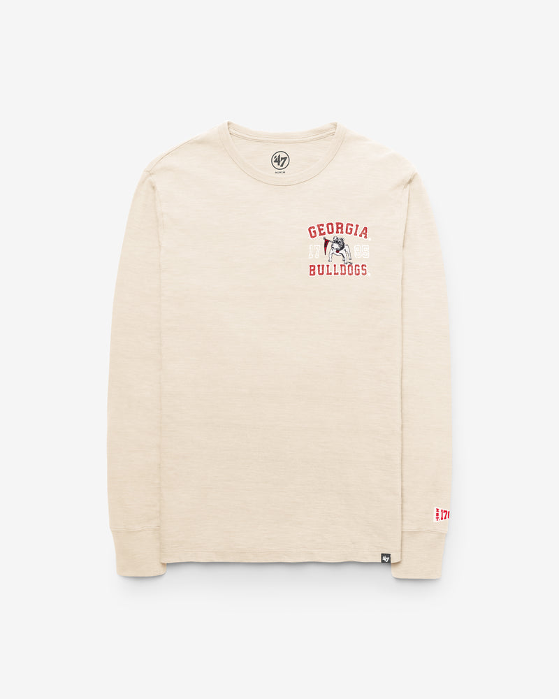 GEORGIA BULLDOGS VINTAGE EGREMONT WELL WORN '47 HEAVY SLUB LONG SLEEVE TEE
