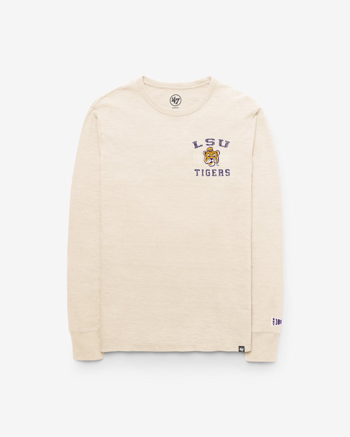 LOUISIANA STATE TIGERS LSU VINTAGE EGREMONT WELL WORN '47 HEAVY SLUB LONG SLEEVE TEE