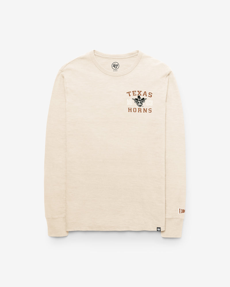 TEXAS LONGHORNS VINTAGE EGREMONT WELL WORN '47 HEAVY SLUB LONG SLEEVE TEE