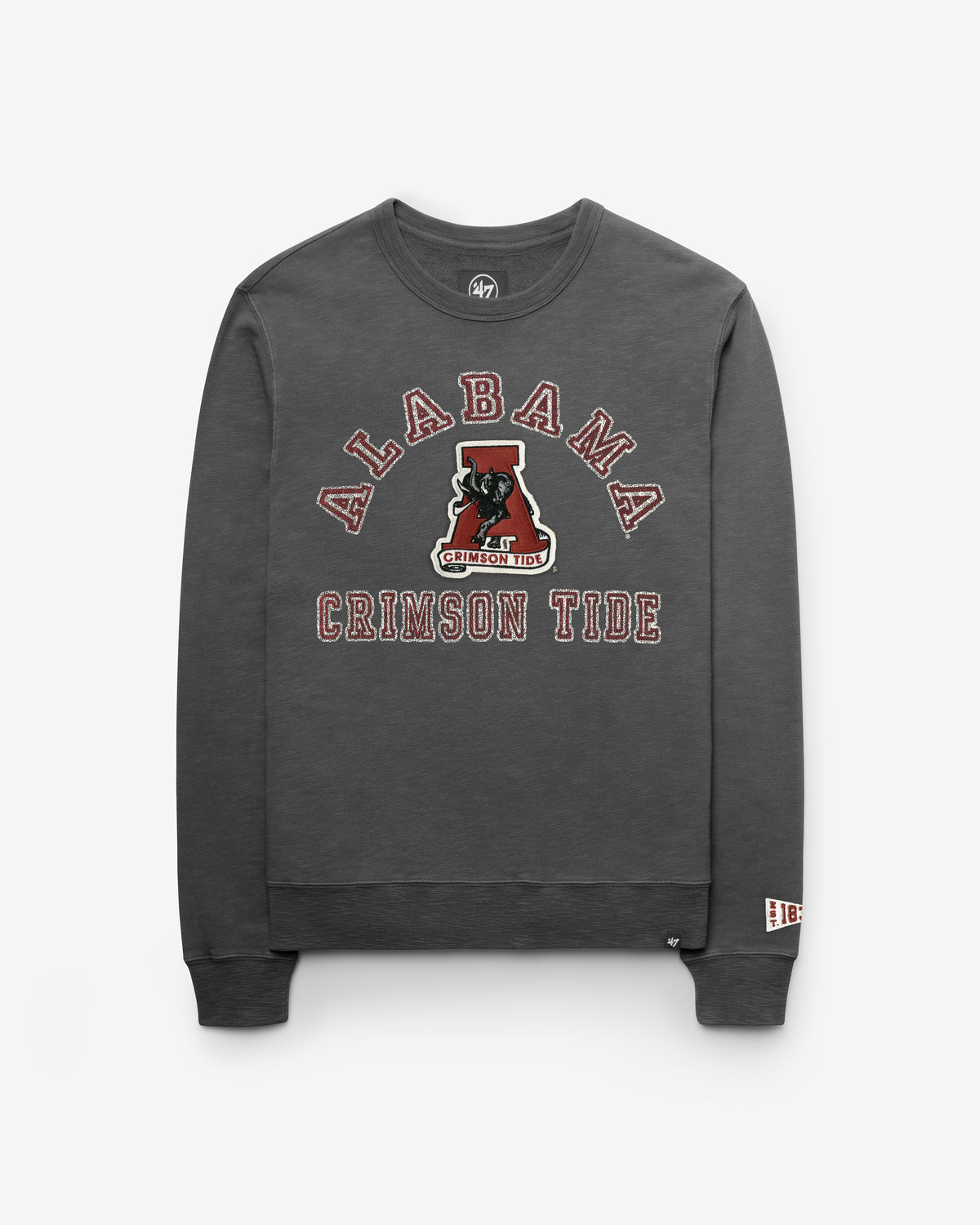 ALABAMA CRIMSON TIDE VINTAGE CALDERWOOD WELL WORN '47 FRENCH TERRY CREW