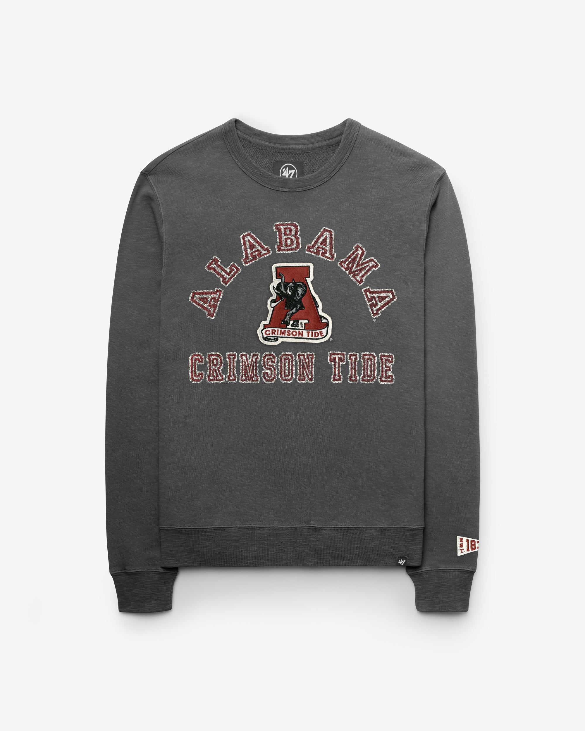ALABAMA CRIMSON TIDE VINTAGE CALDERWOOD WELL WORN '47 FRENCH TERRY CREW