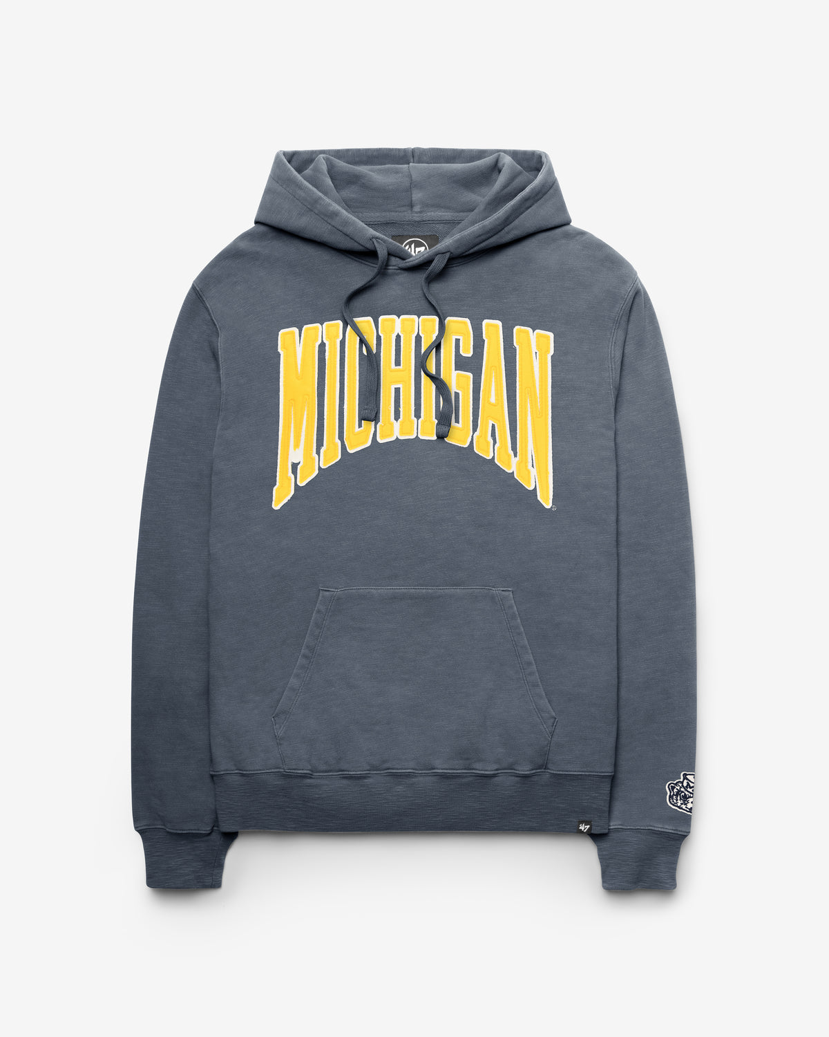 MICHIGAN WOLVERINES VINTAGE GROTON WELL WORN '47 FRENCH TERRY HOOD