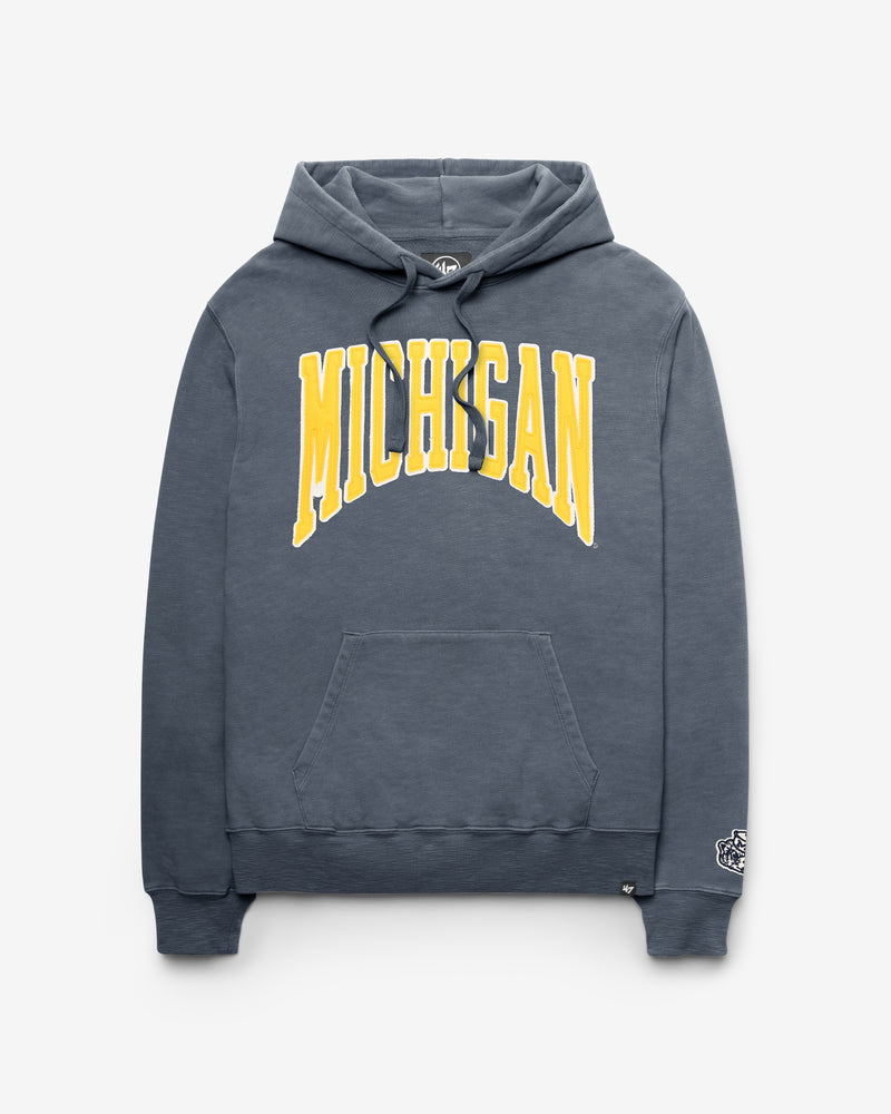 MICHIGAN WOLVERINES VINTAGE GROTON WELL WORN '47 FRENCH TERRY HOOD
