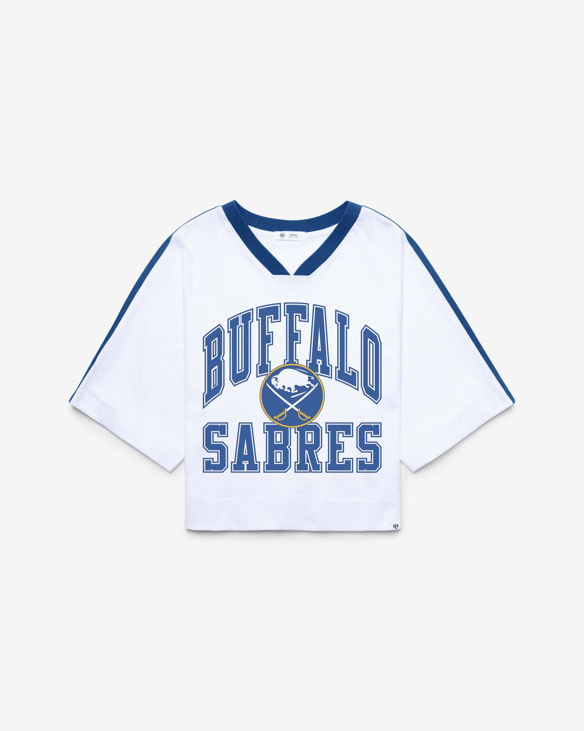 BUFFALO SABRES VINTAGE BIG OVERARCH '47 WOMEN'S DROP NEEDLE RAGLAN