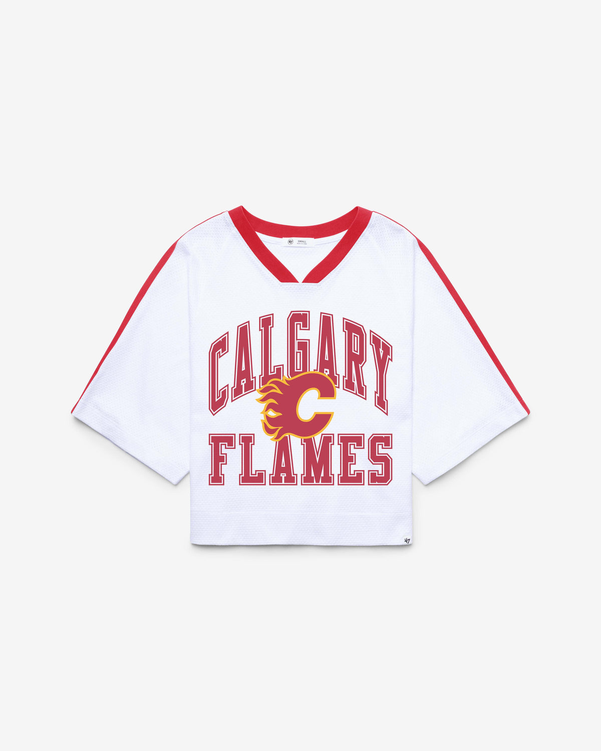 CALGARY FLAMES VINTAGE BIG OVERARCH '47 WOMEN'S DROP NEEDLE RAGLAN