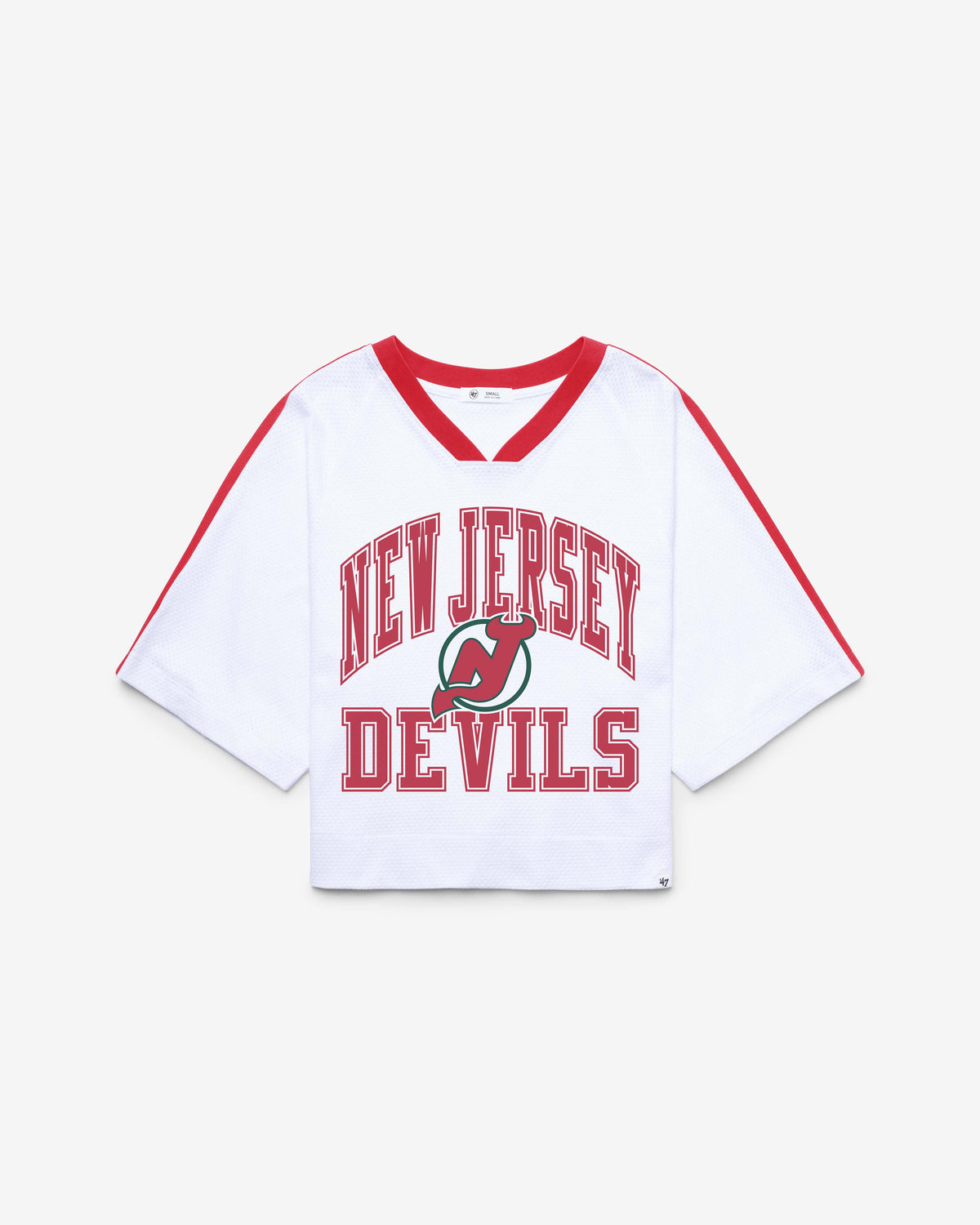 NEW JERSEY DEVILS VINTAGE BIG OVERARCH '47 WOMEN'S DROP NEEDLE RAGLAN